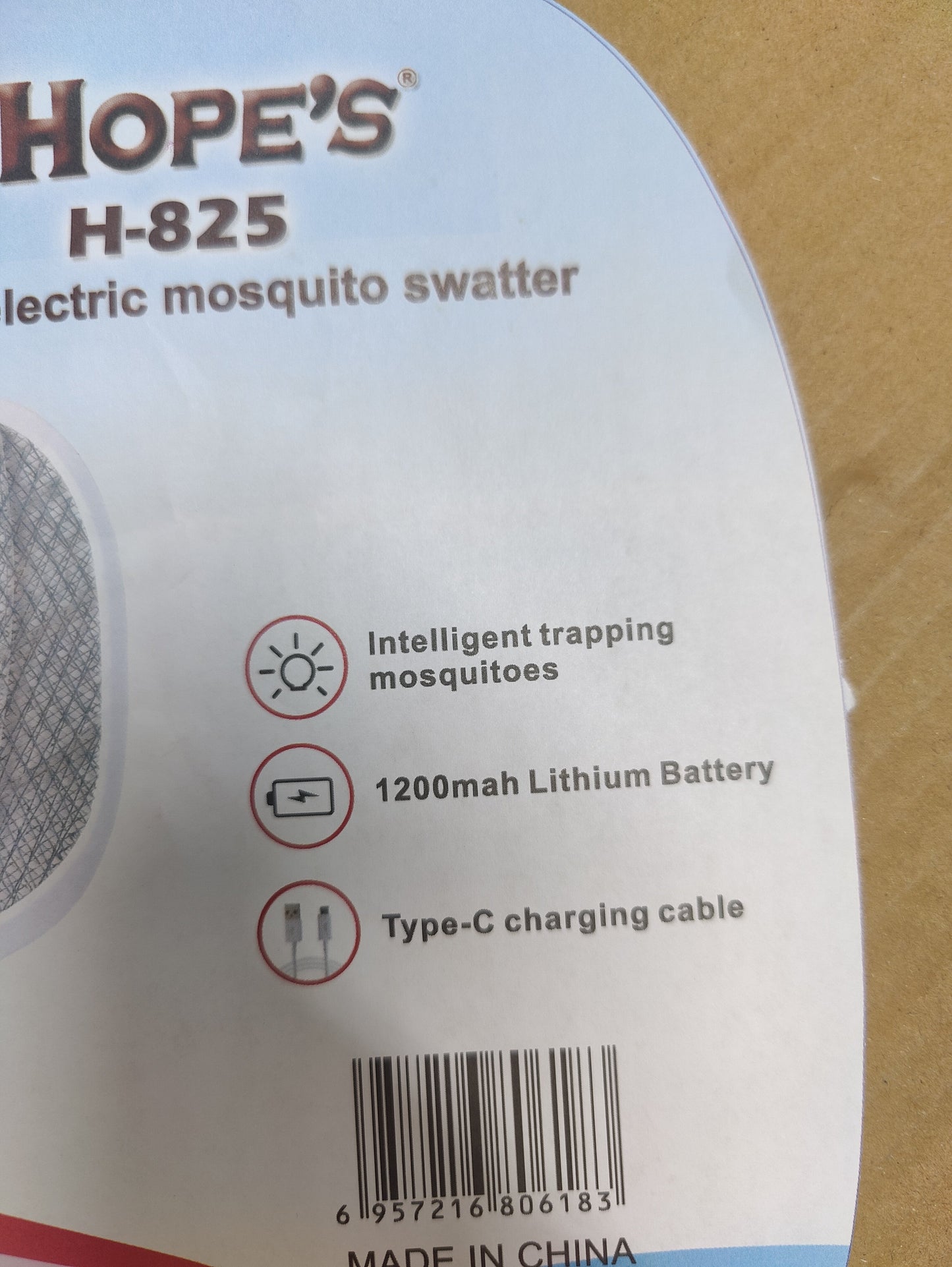 Dual Use Electric Mosquito Swatter H-825