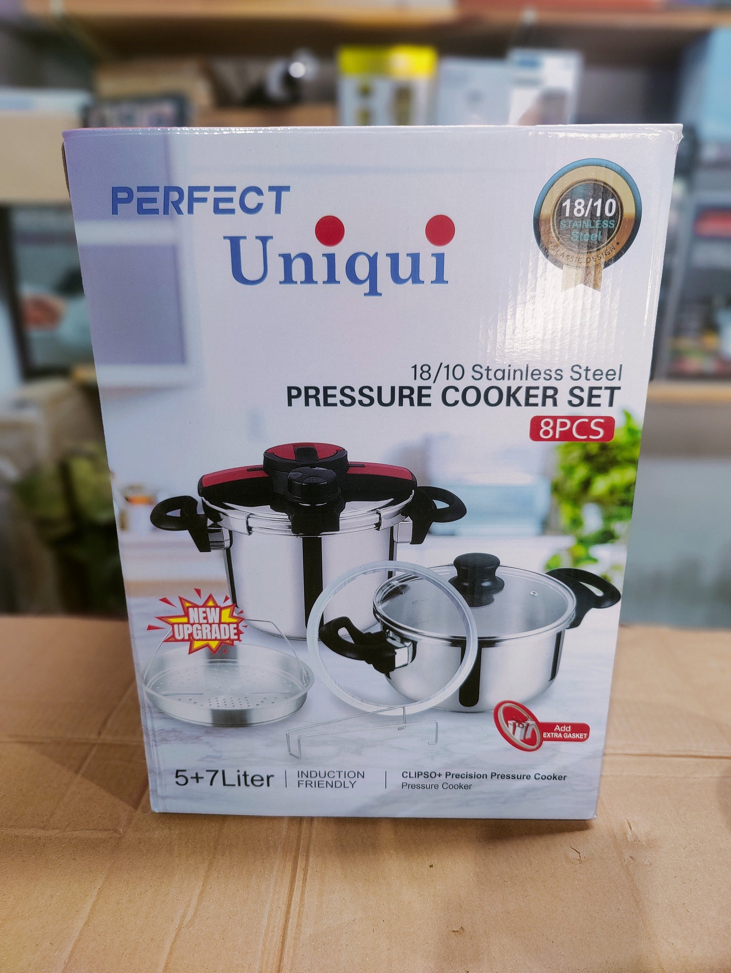 UNIQUI 3 in 1 Pressure cooker 5+7 L