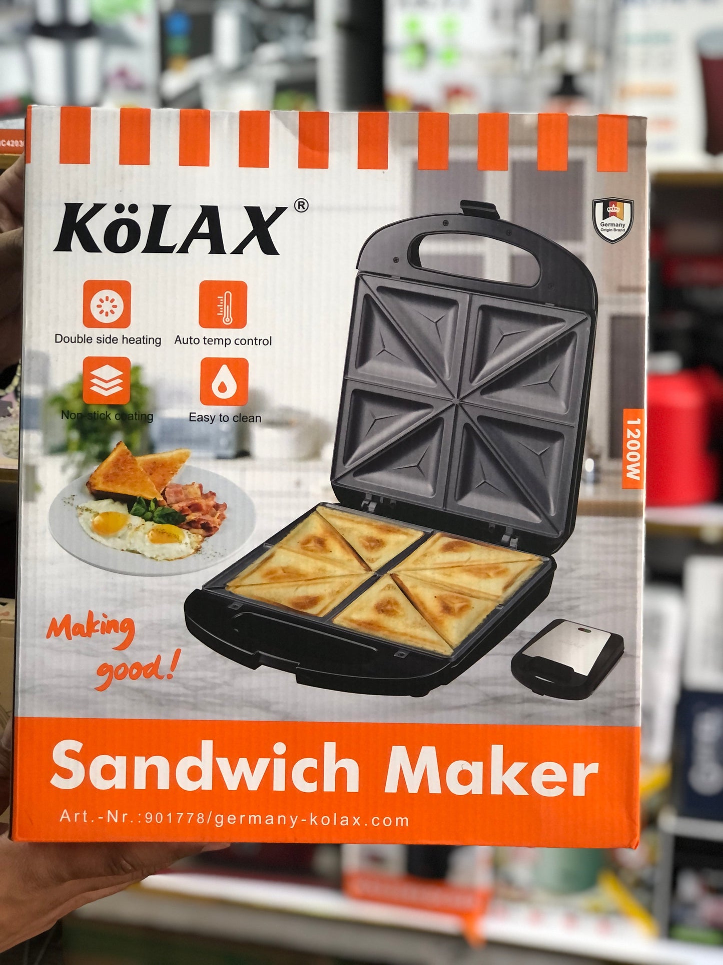 kolax 8 Slices Sandwich Maker