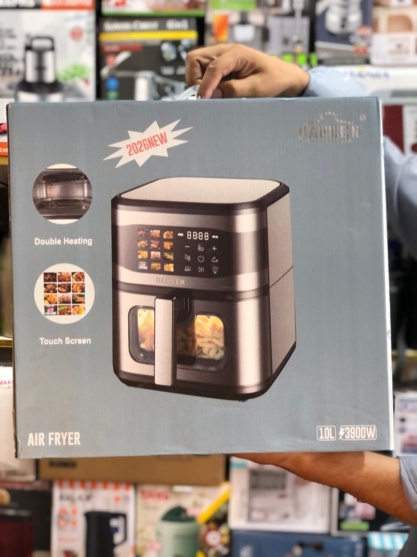 Uakeen Digital Double Heating Air Fryer 10L Capacity ZL-1709
