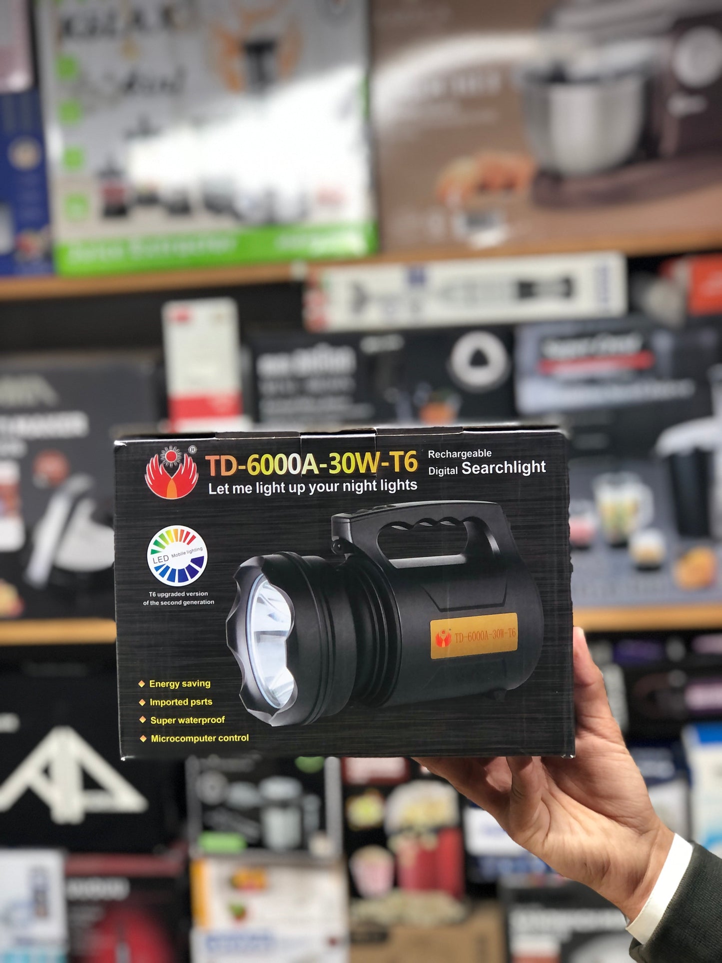 Benbo Rechargeable Digital Search Light Torch BB-6000A