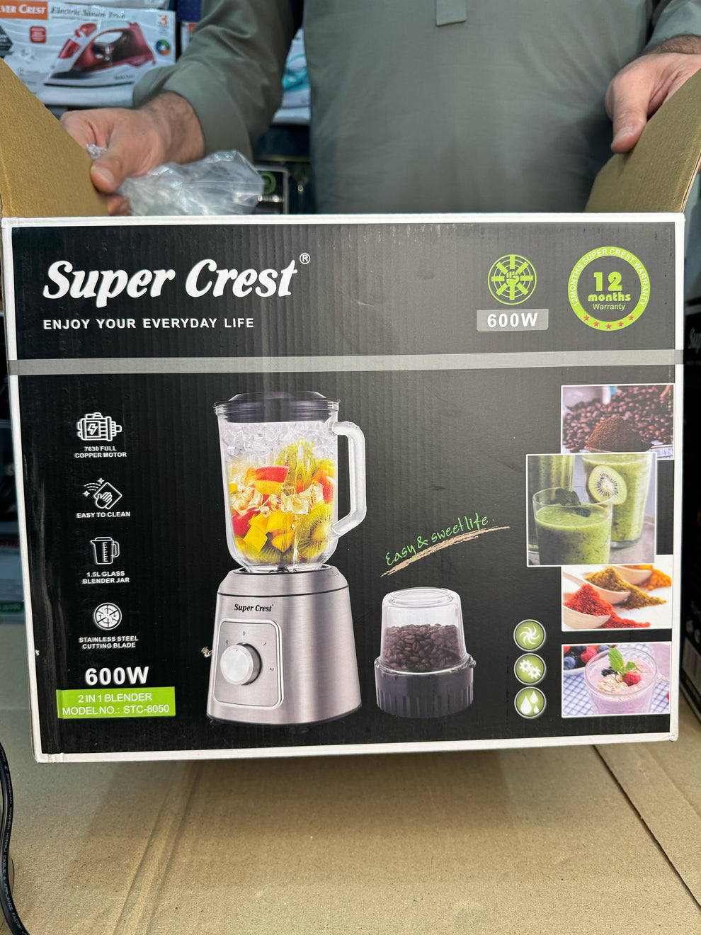 SUPER CREST 2 in 1 Commercial Blender STC - 8050
