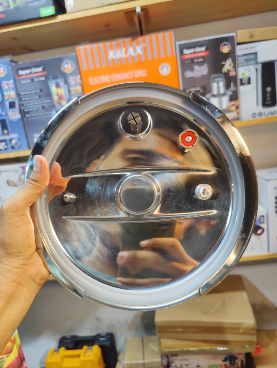 Imported 8pc Stainless Steel Automatic Pressure Cooker- 5L + 7L