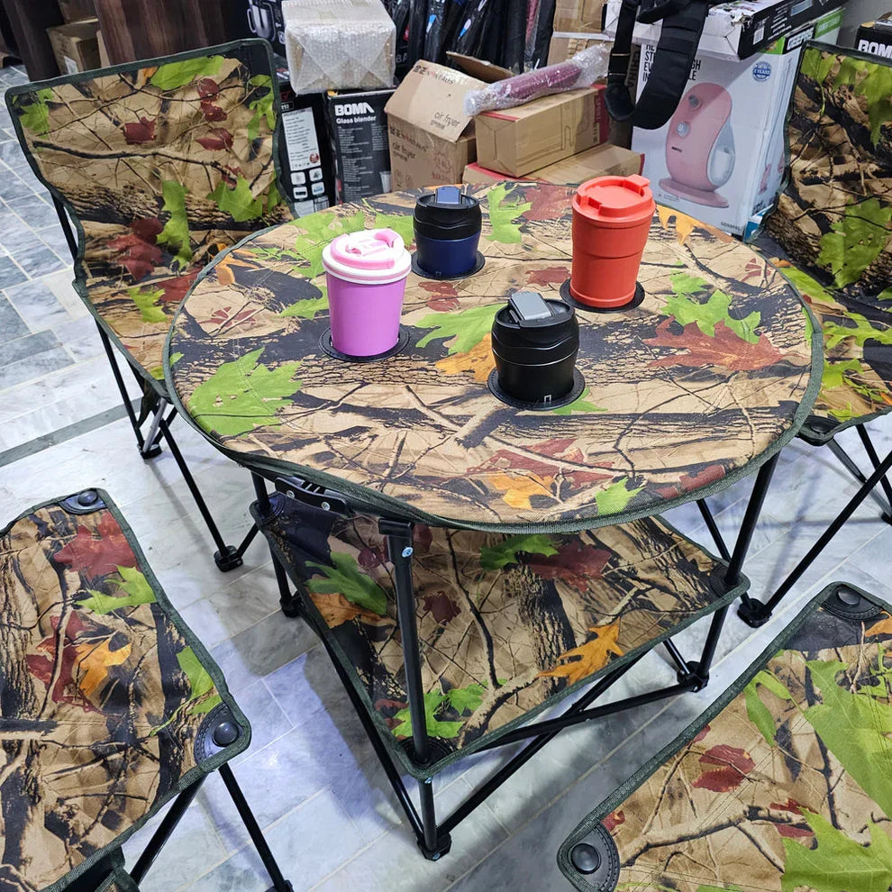 Imported Folding Chair Set with Table