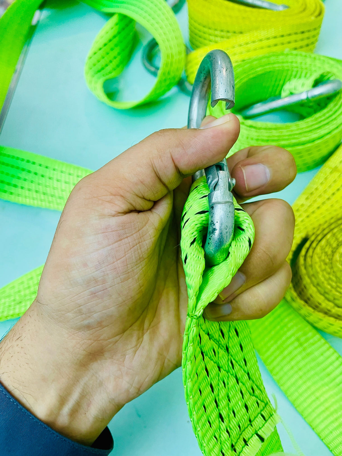 9ft Heavy-Duty Two-Chain  Cable with Dual Steel Hooks | AwamiImport.com
