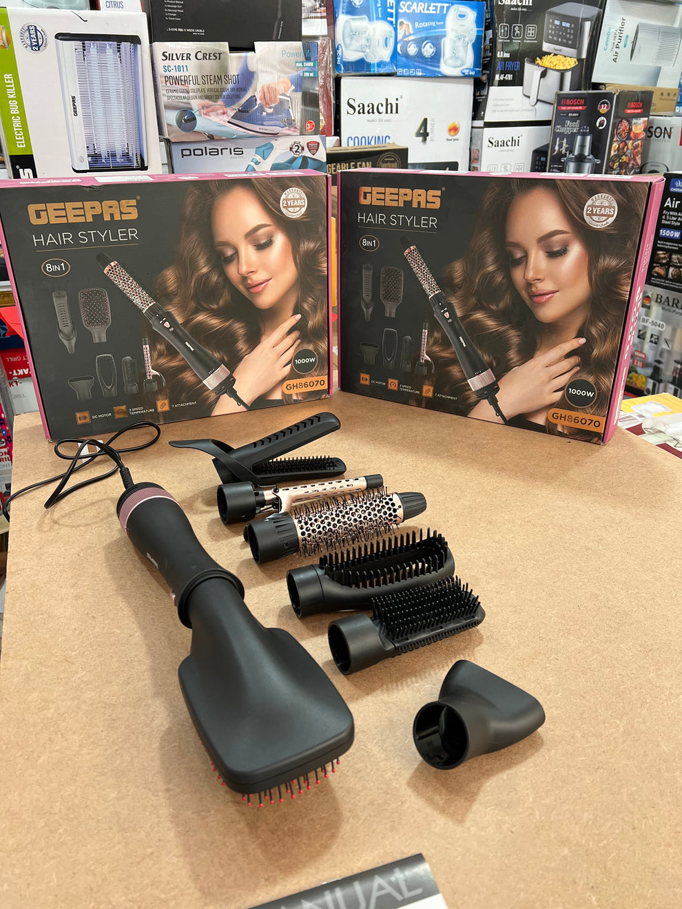Geepas 8 in 1 hair styler set GH 86070