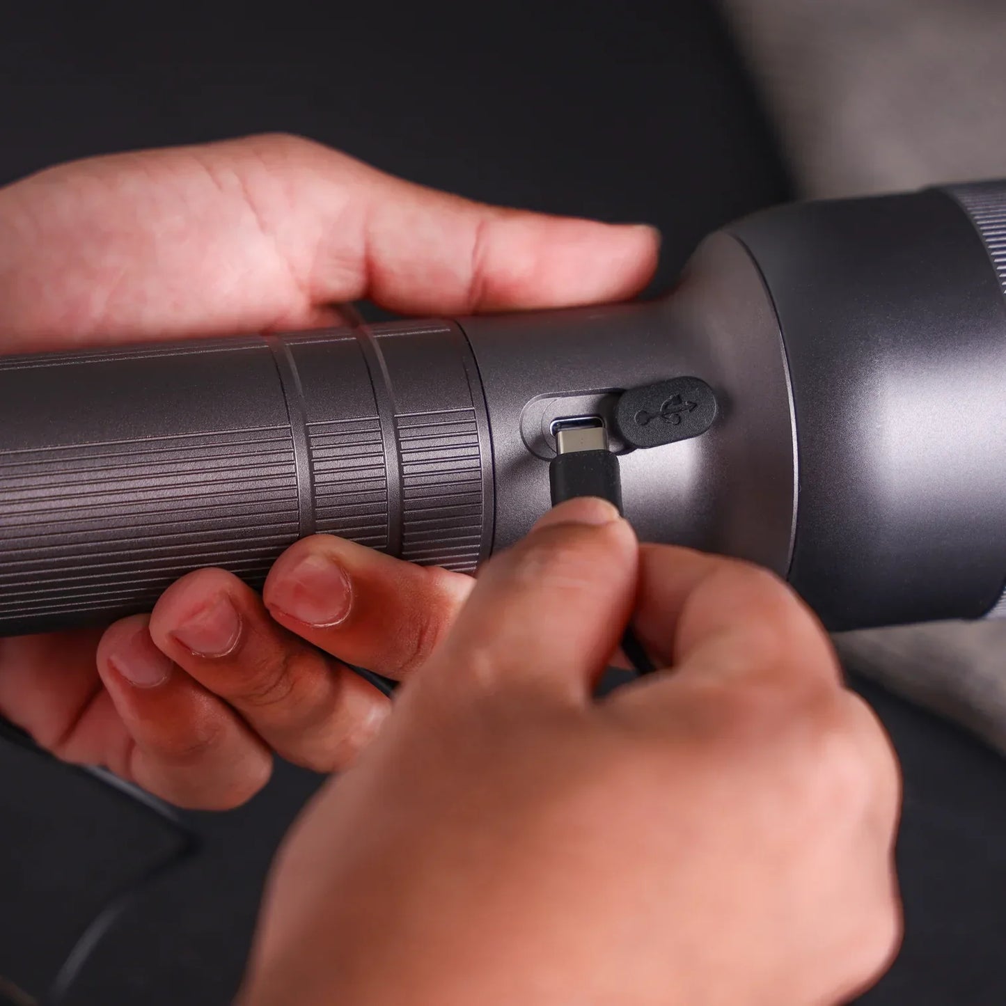 Geepas Digital Zoomable LED Flashlight- GFL3874Z