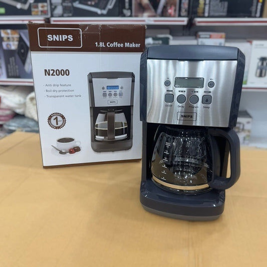 Snips 1.8L Black Coffee Maker N2000