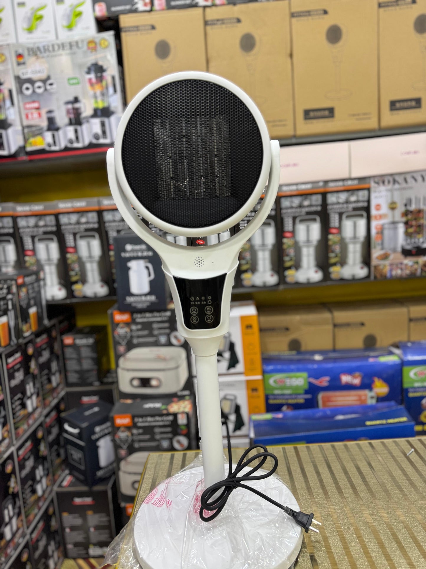Lot Imported Digital Ceramic Stand Fan Heater