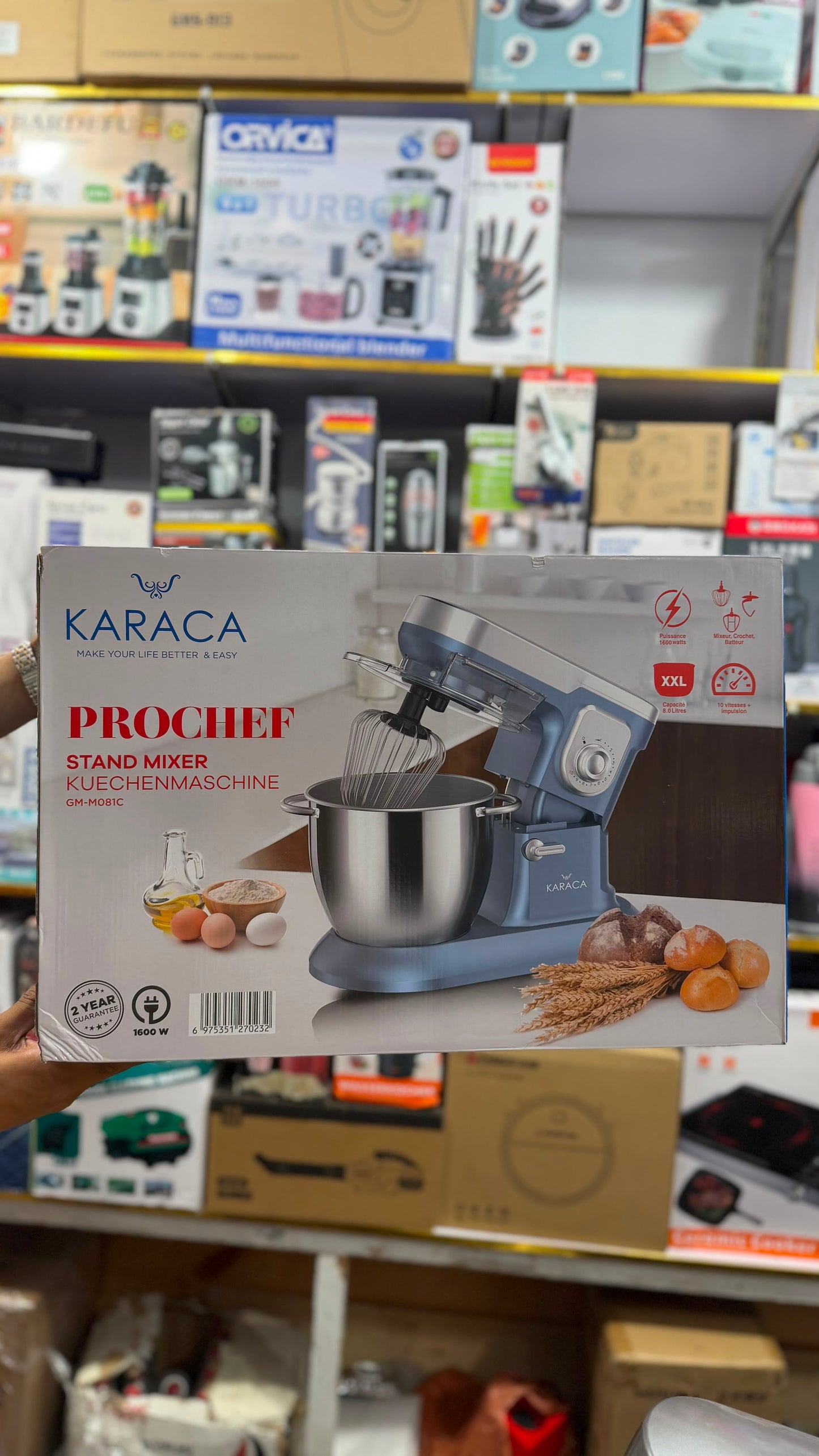 KARACA Prochef Stand Mixer 8L