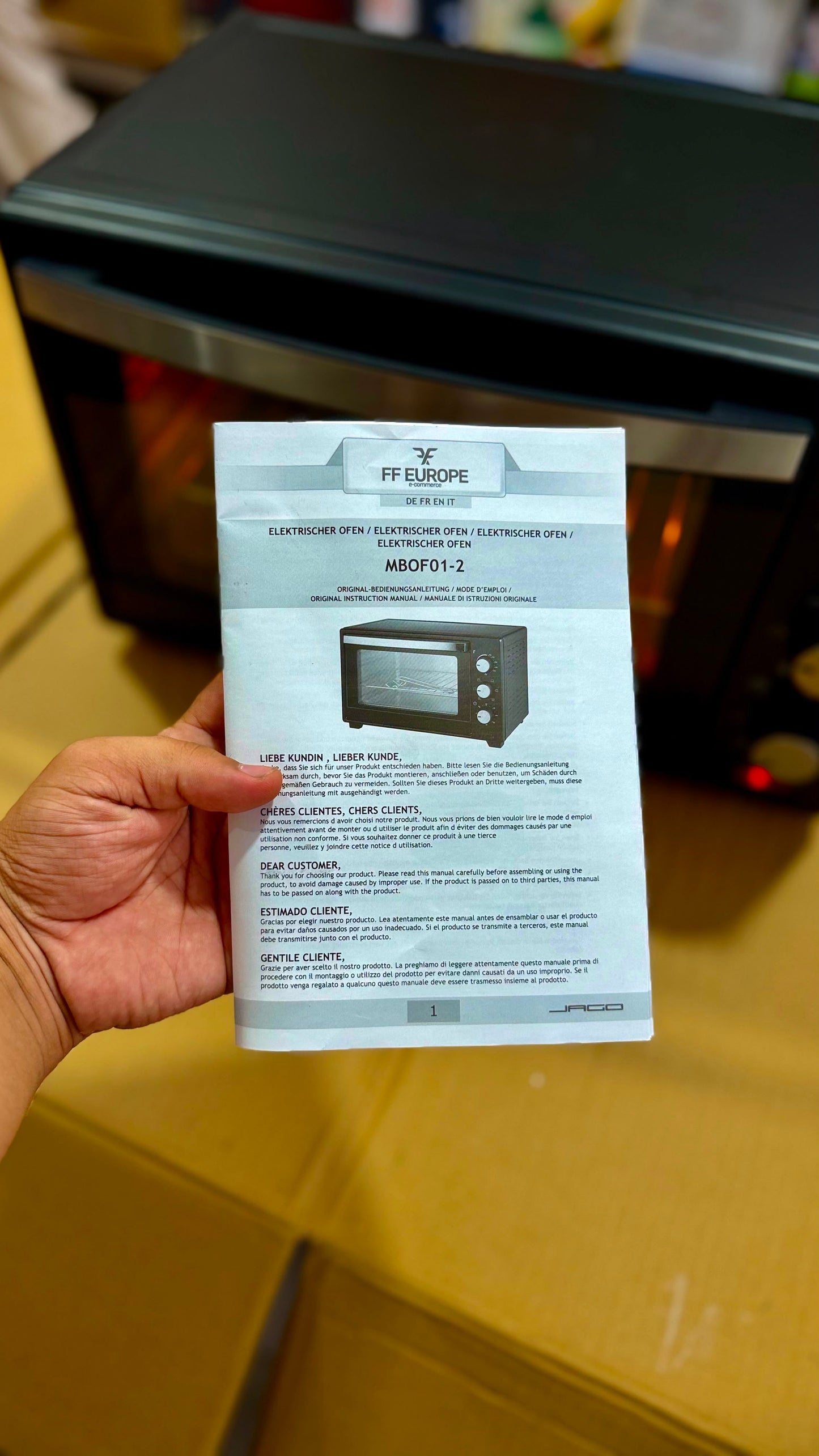 FF EUROPE 30L Electric   Backing Oven