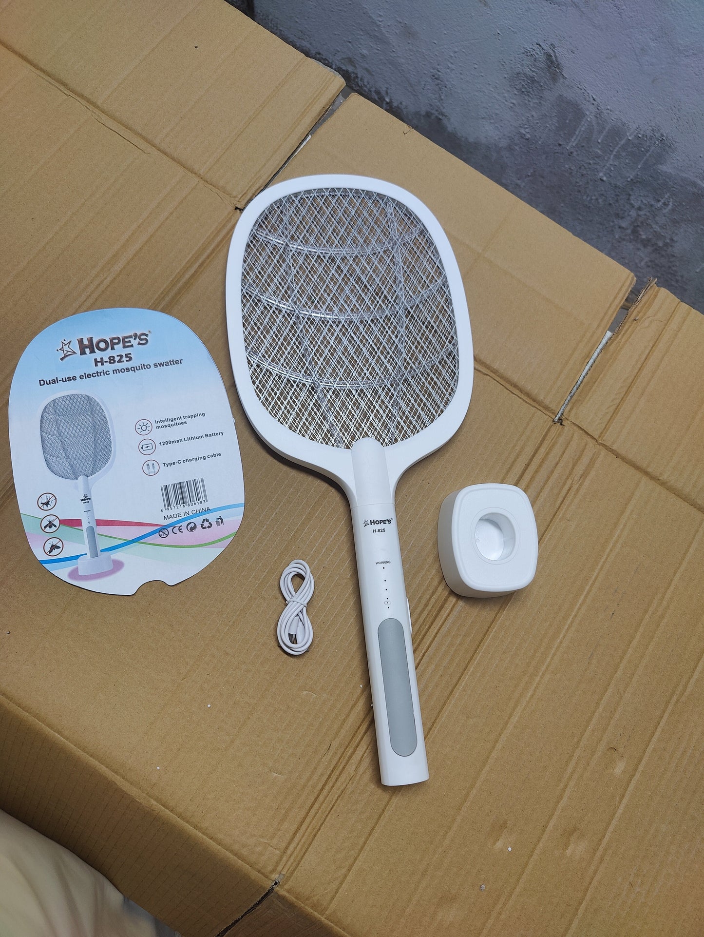 Dual Use Electric Mosquito Swatter H-825