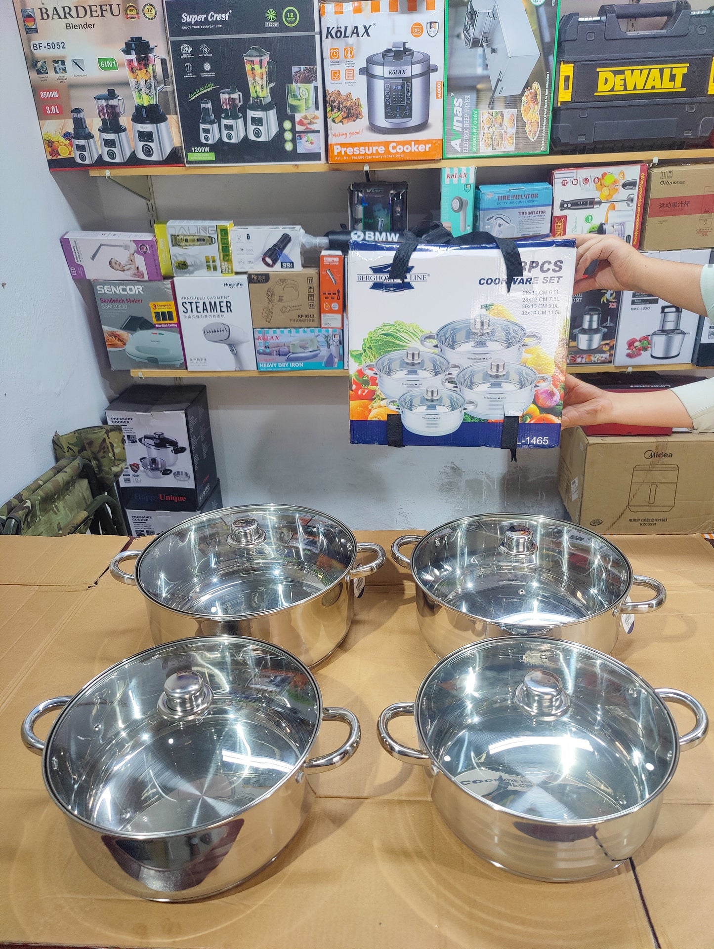 Imported BERGHOME 4 Piece Cookware Set