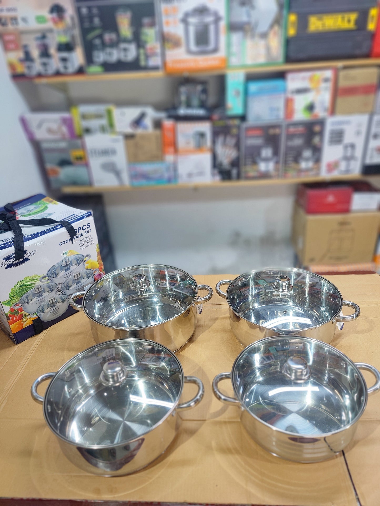Imported BERGHOME 4 Piece Cookware Set