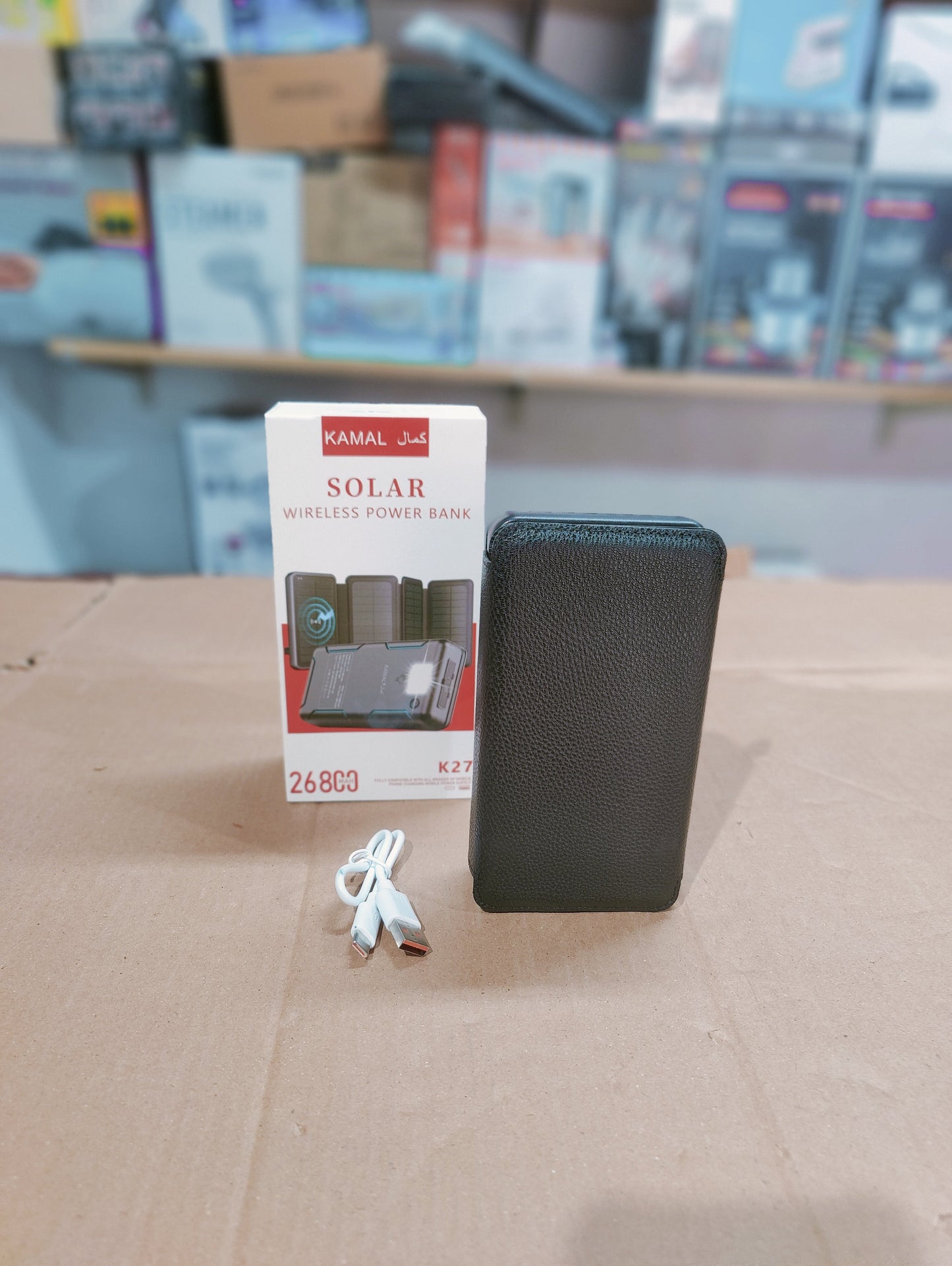 Solar Powered Power Bank 26800mAH K-27