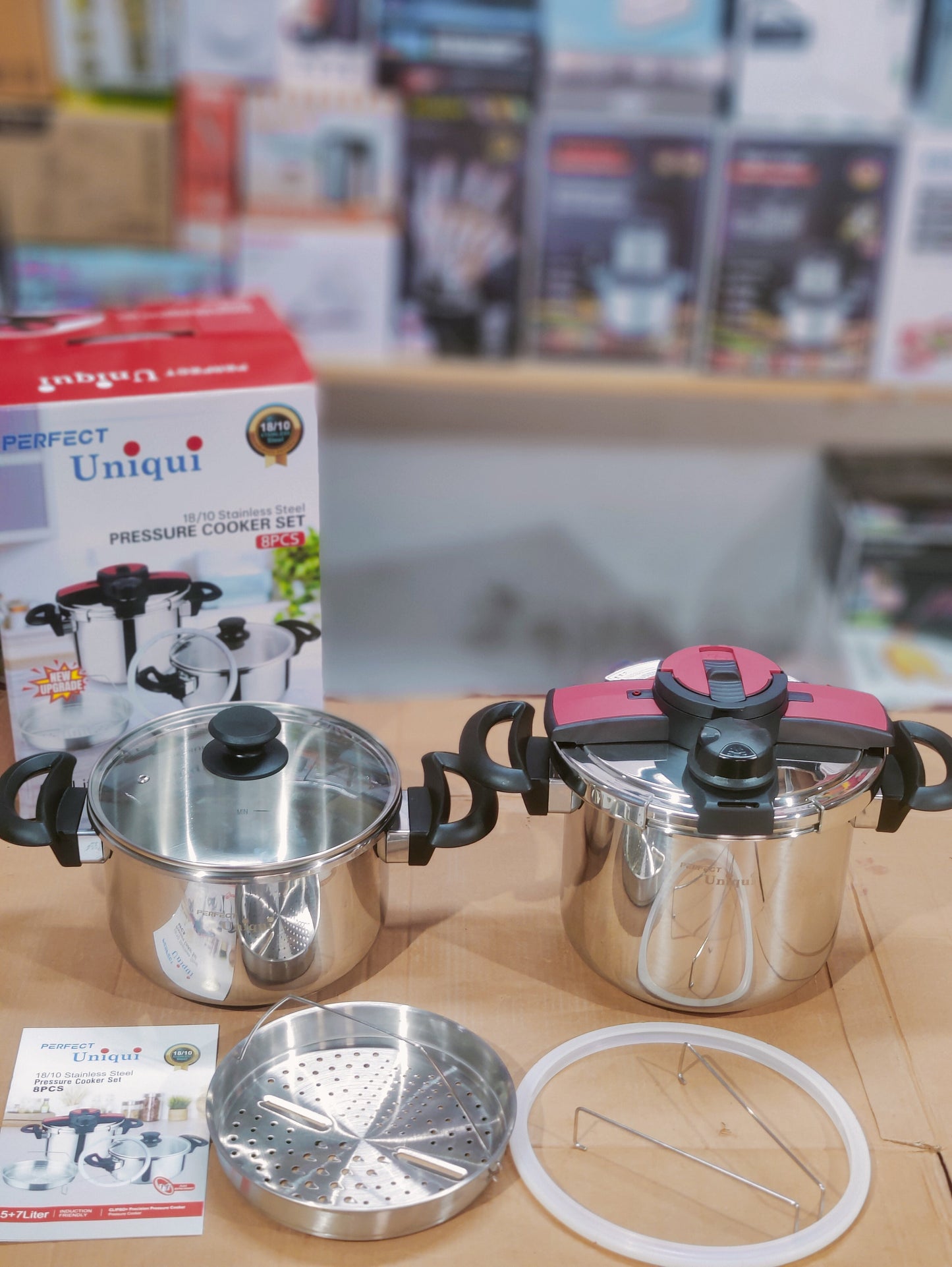 UNIQUI 3 in 1 Pressure cooker 5+7 L