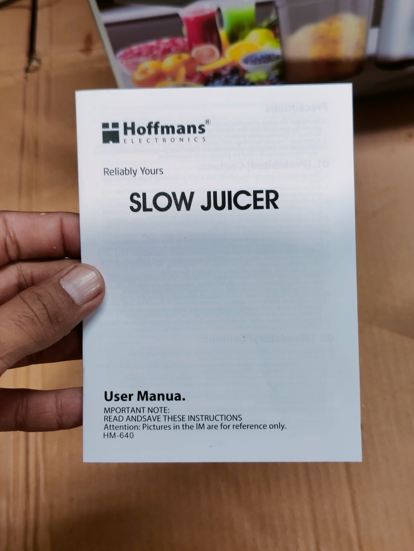 Hoffman Slow Juicer HM640