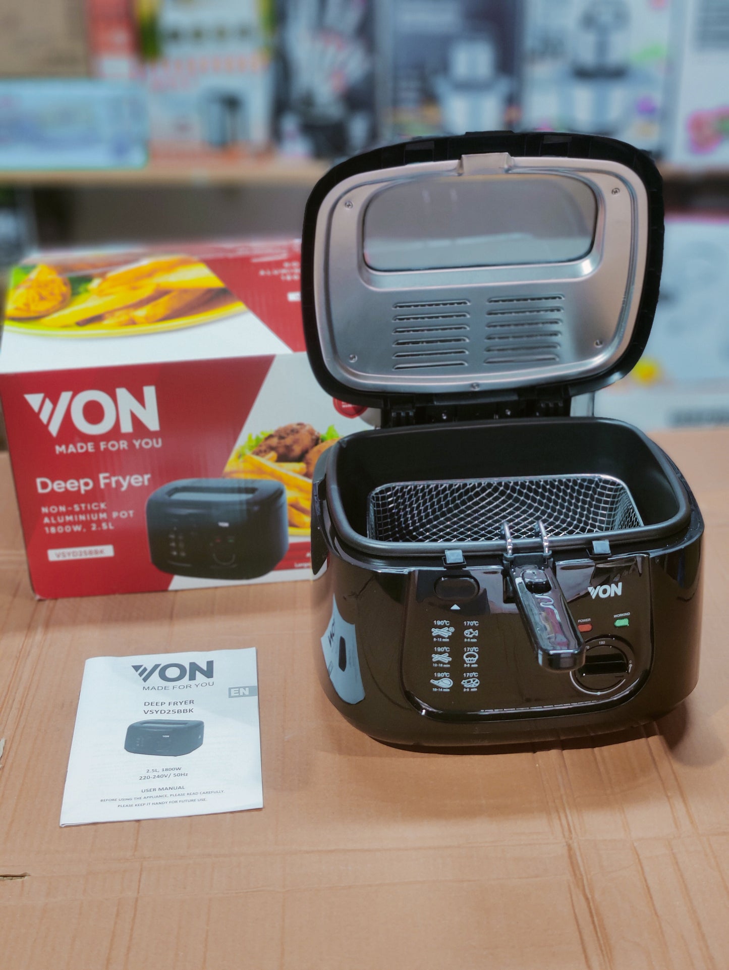 VON 2.5L Electric Deep Fryer