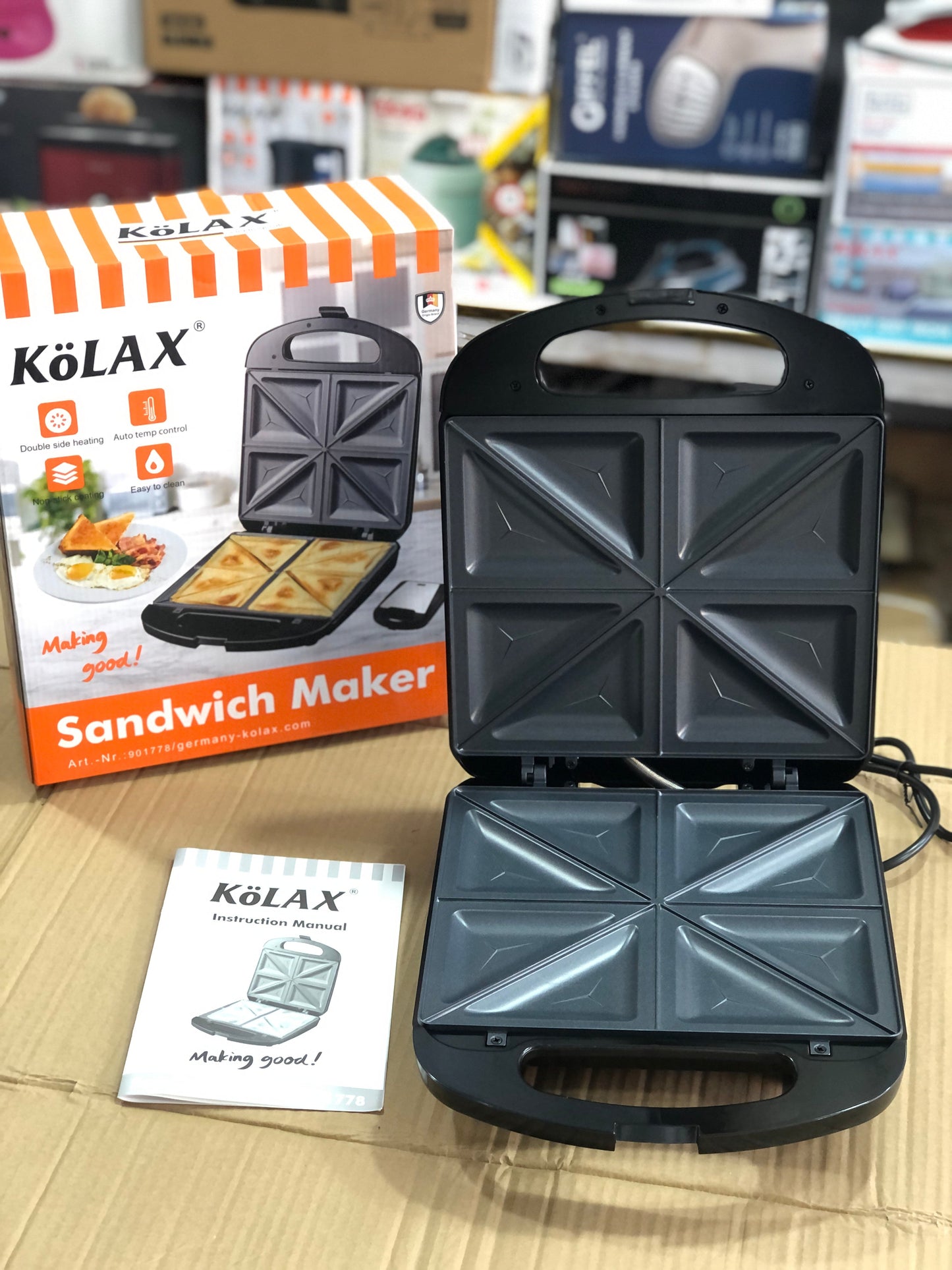 kolax 8 Slices Sandwich Maker
