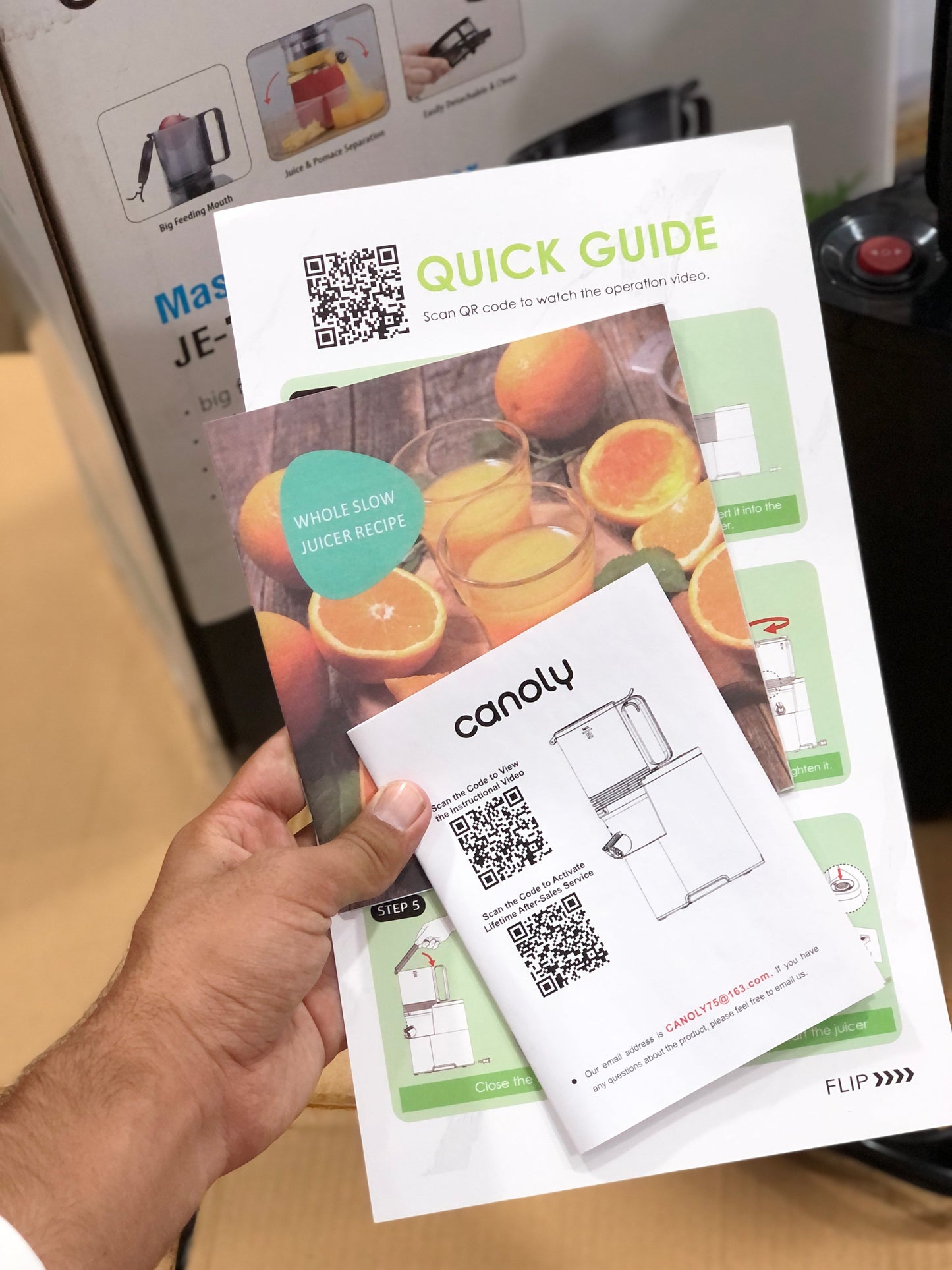Canoly Cold Press Slow Juicer  JE-75B