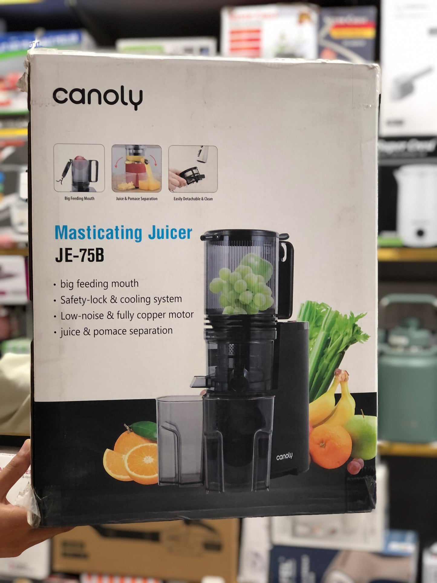 Canoly Cold Press Slow Juicer  JE-75B