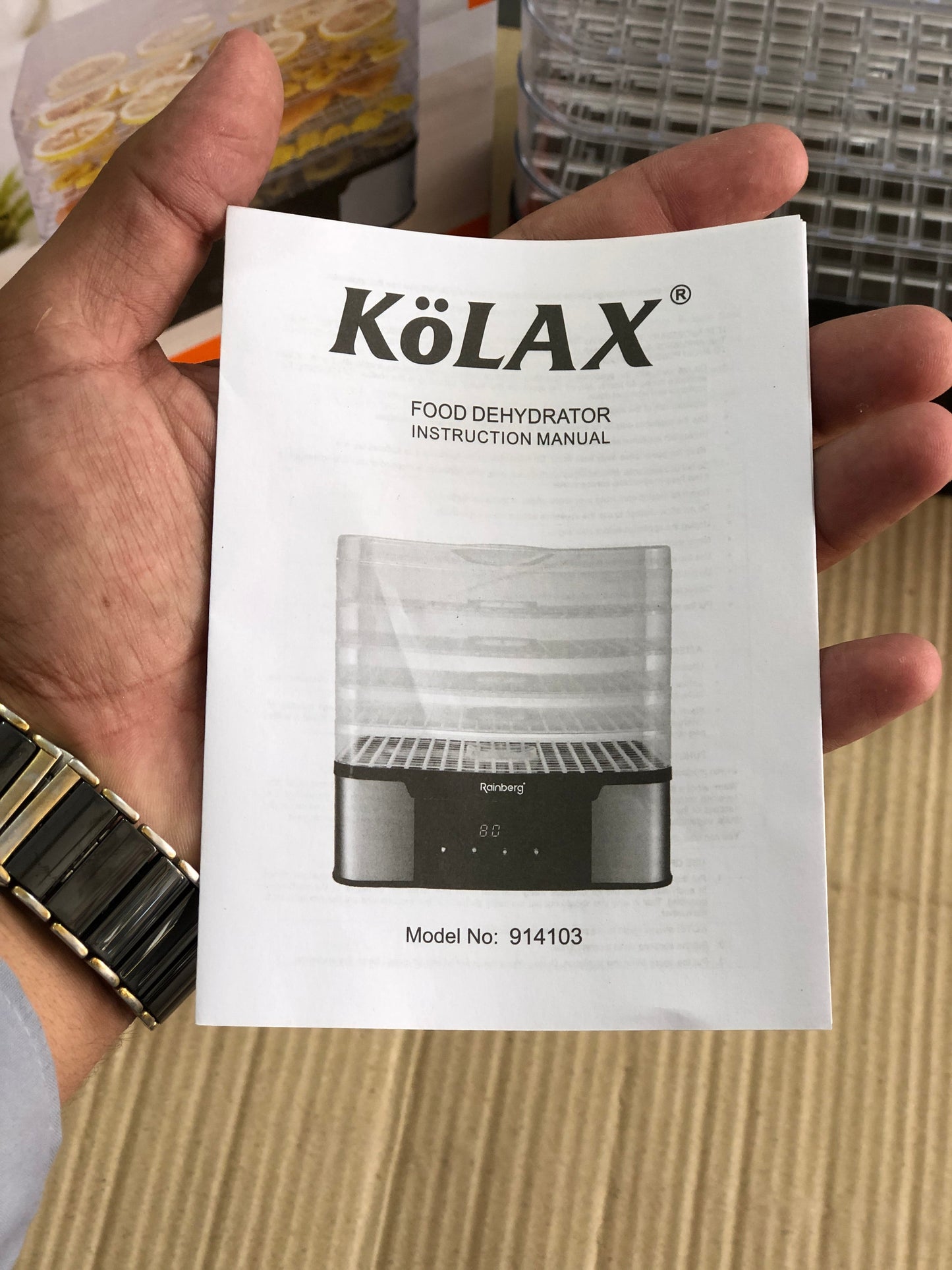 Kolax 5 Tray Food Dehydrator 914103
