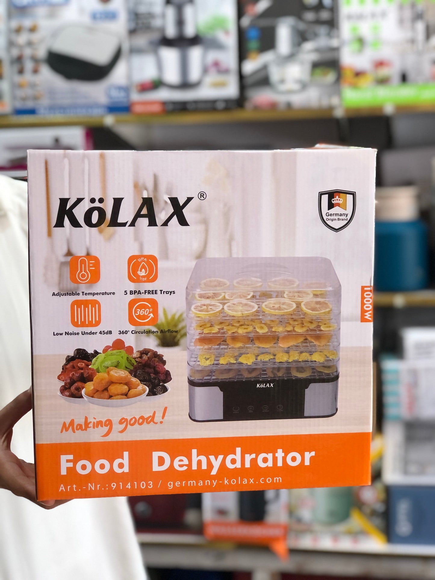 Kolax 5 Tray Food Dehydrator 914103