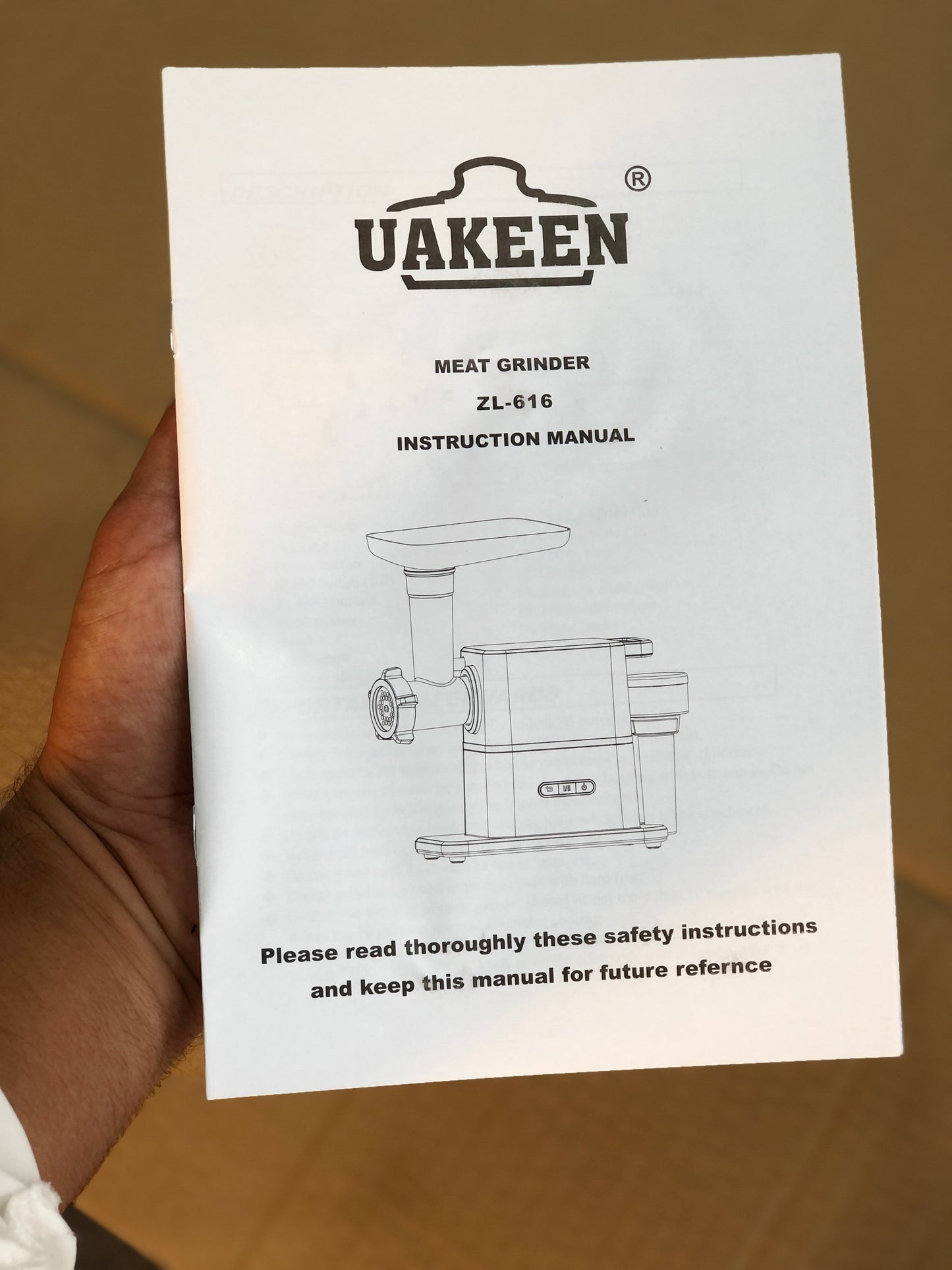 Uakeen Electric Meat Mincer ZL-616