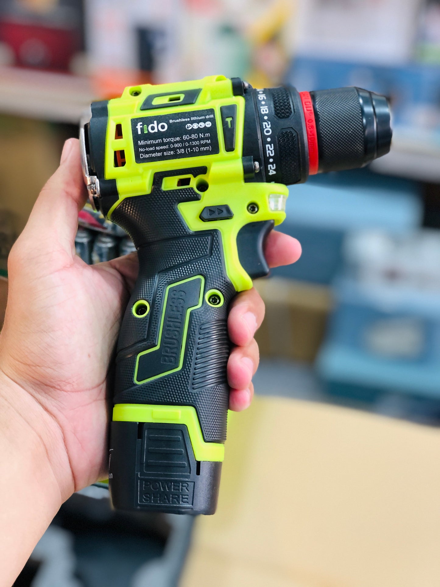 FIDO Rechargeable 21V Drill Set
