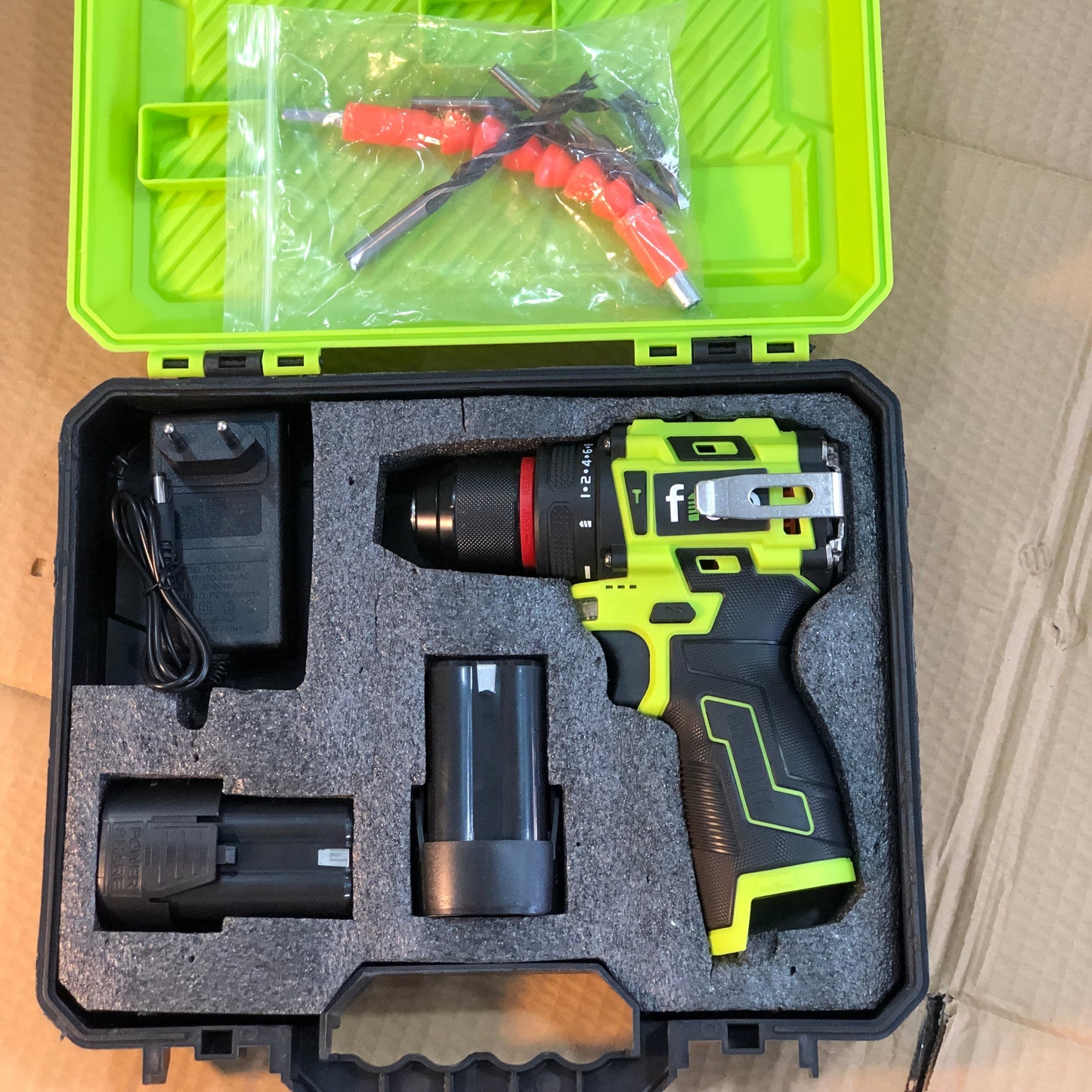 FIDO Rechargeable 21V Drill Set