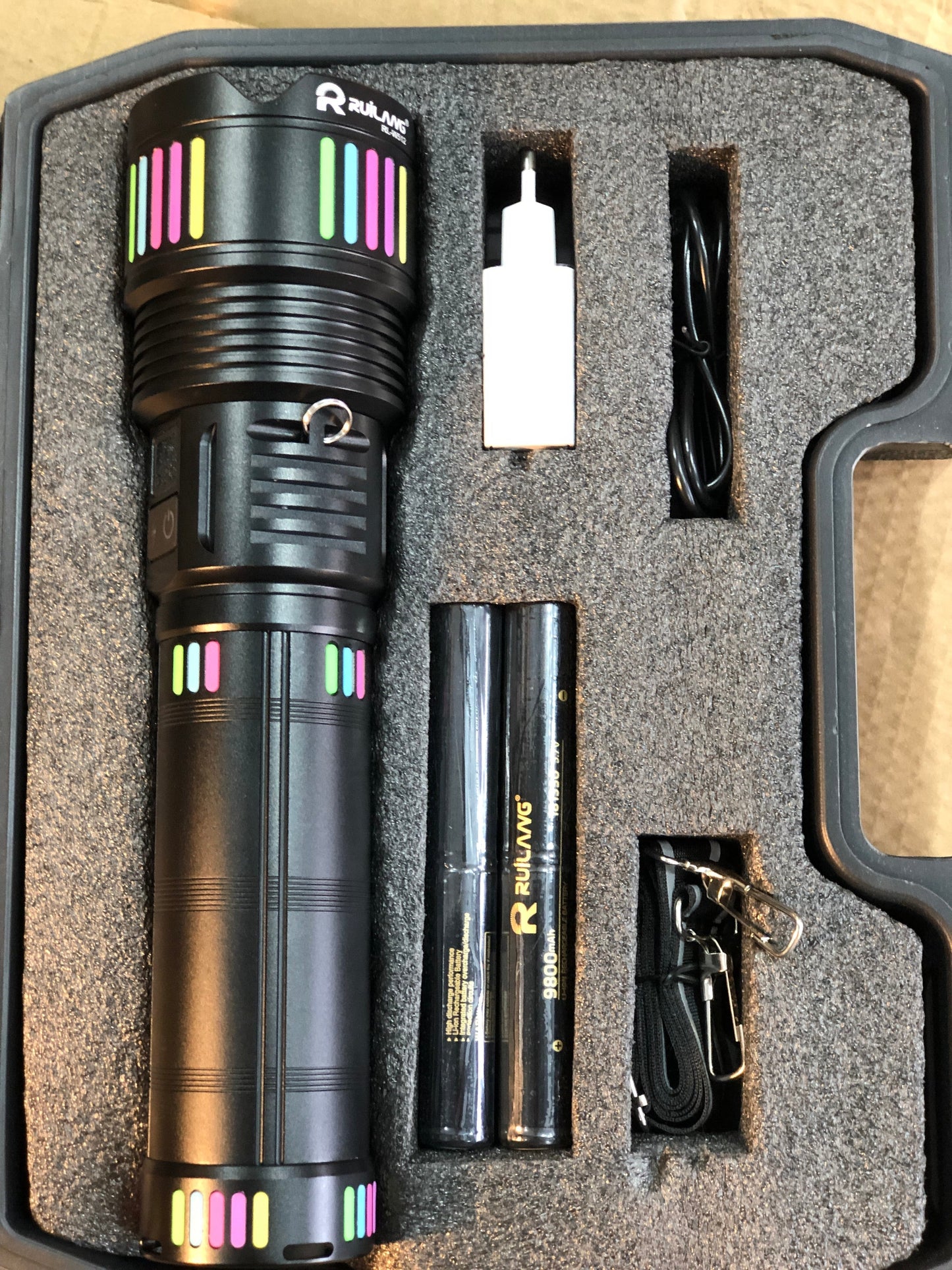 Ruilang Zoom White Laser Flashlight Torch RL-W512