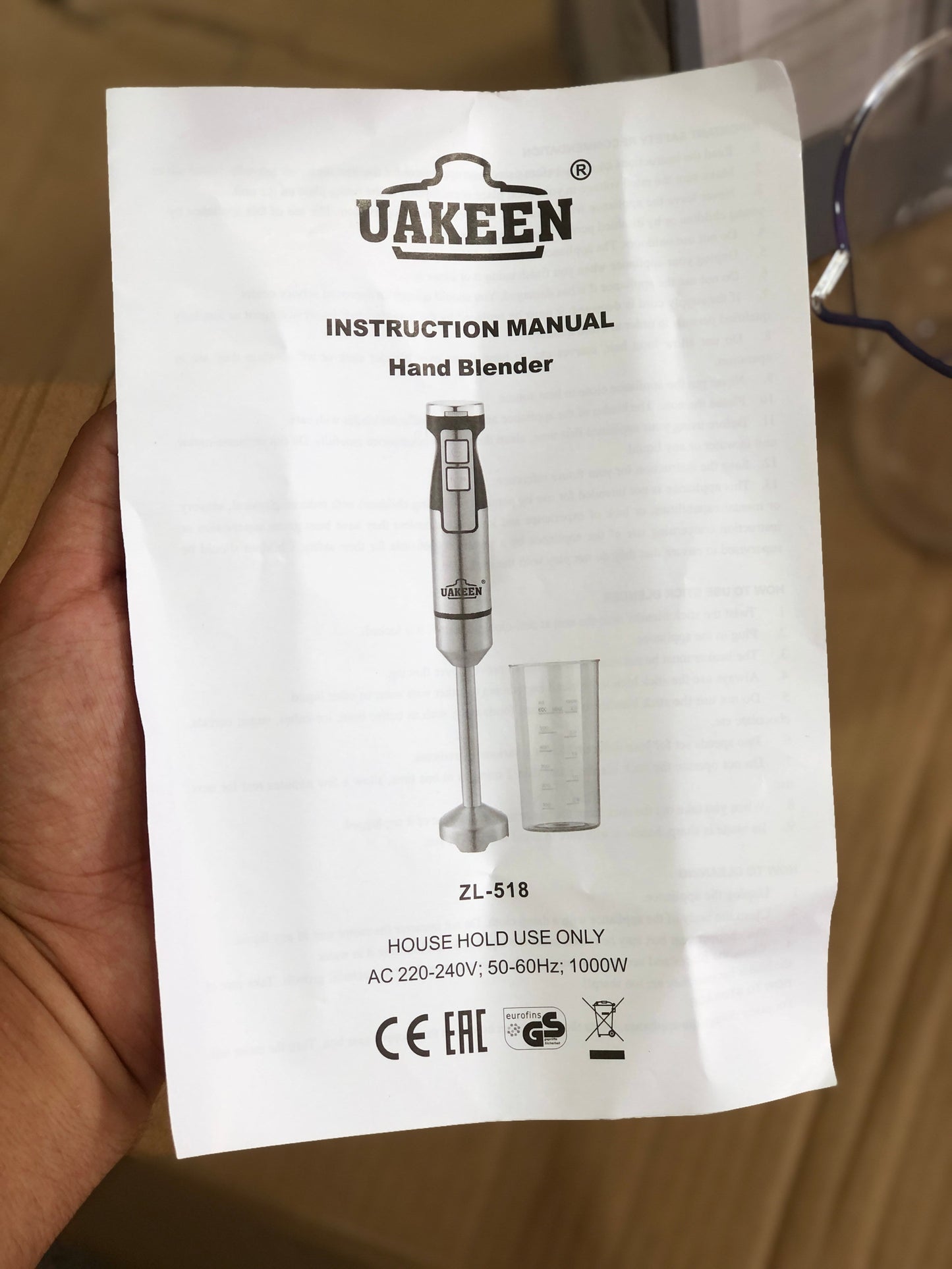 Uakeen Hand blender Zl-518