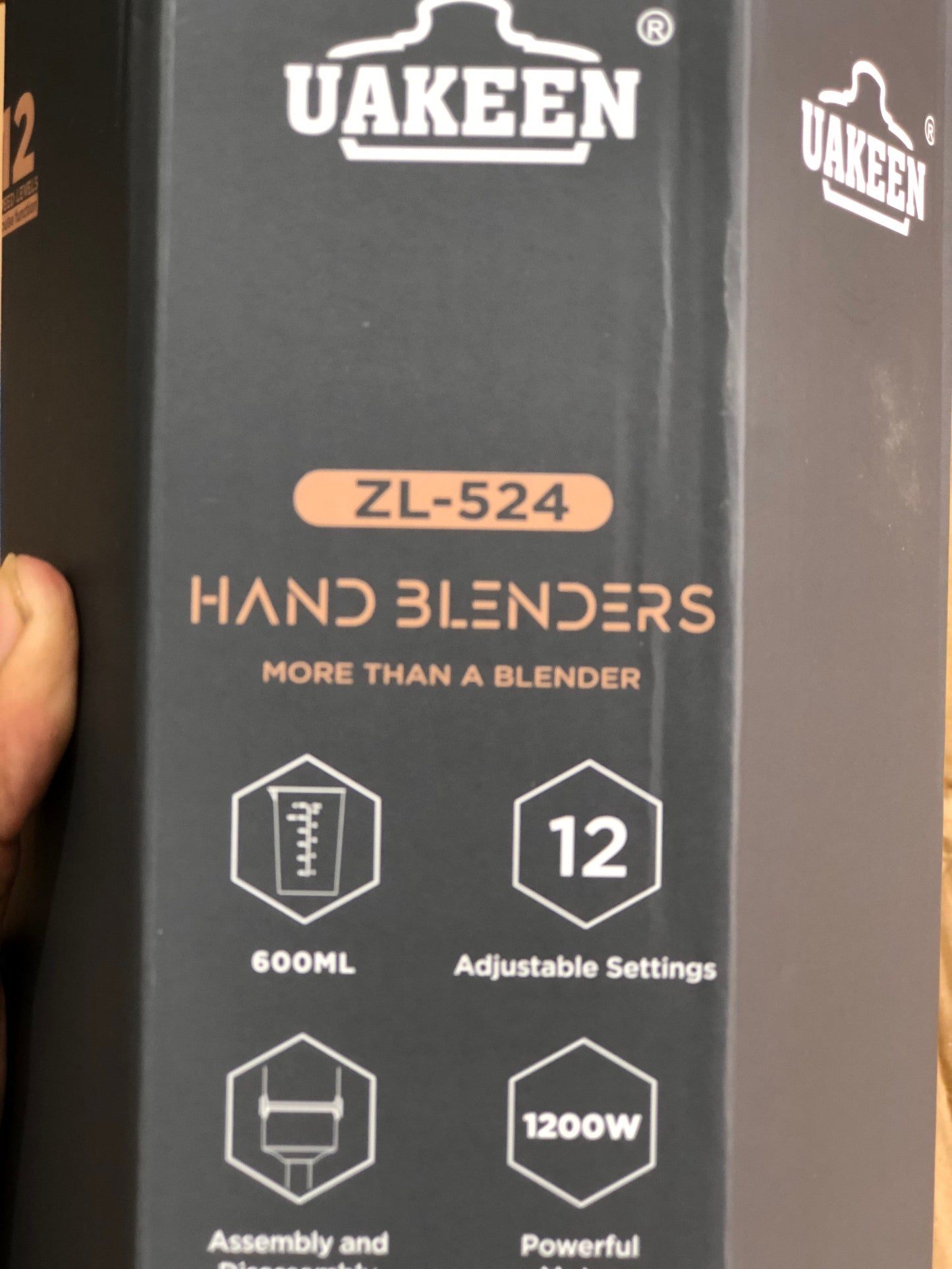 Uakeen 2 in 1 Electric Hand Blender Set Zl-524