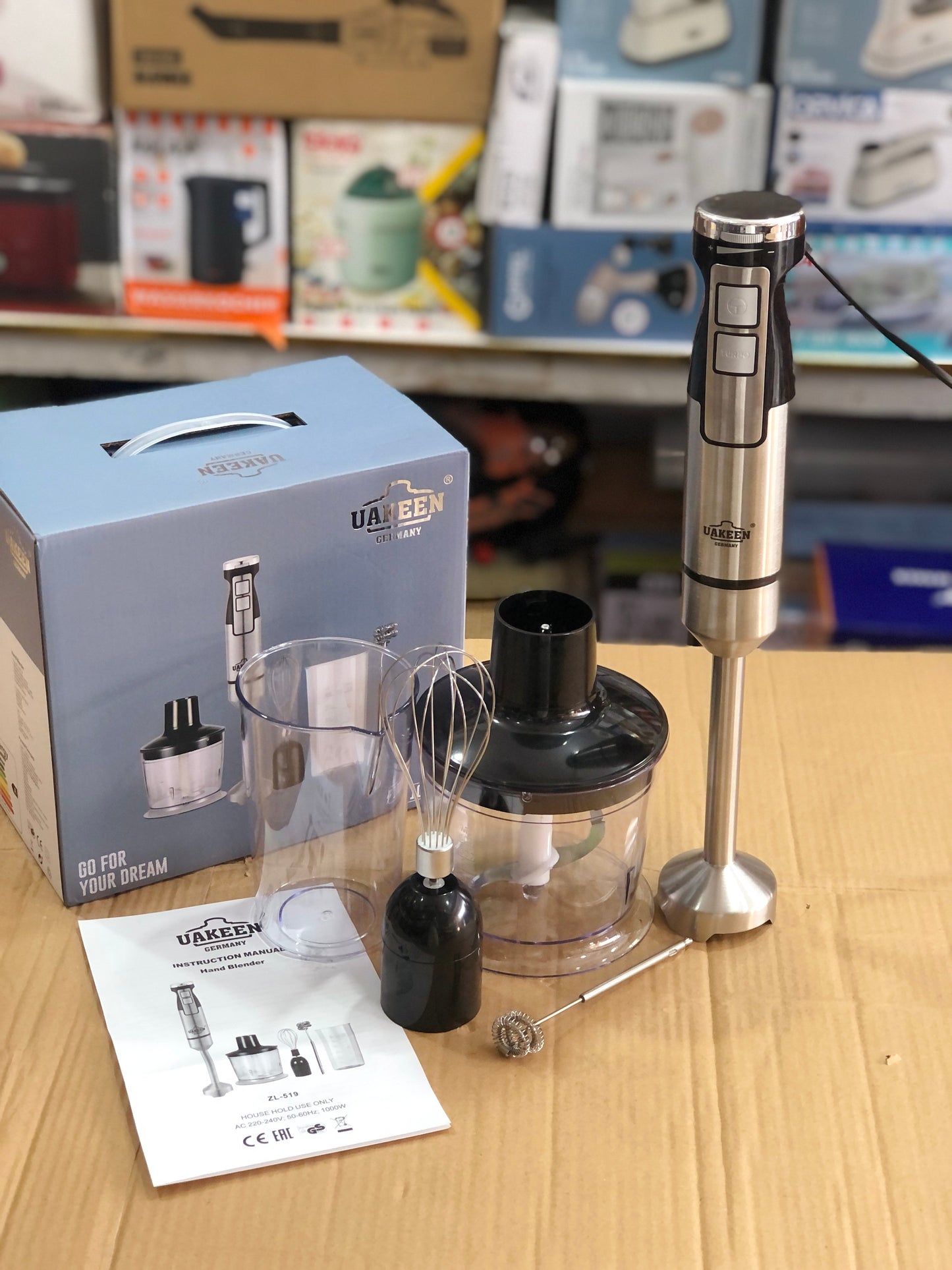 Uakeen 5 in 1 Hand Blender Zl-519