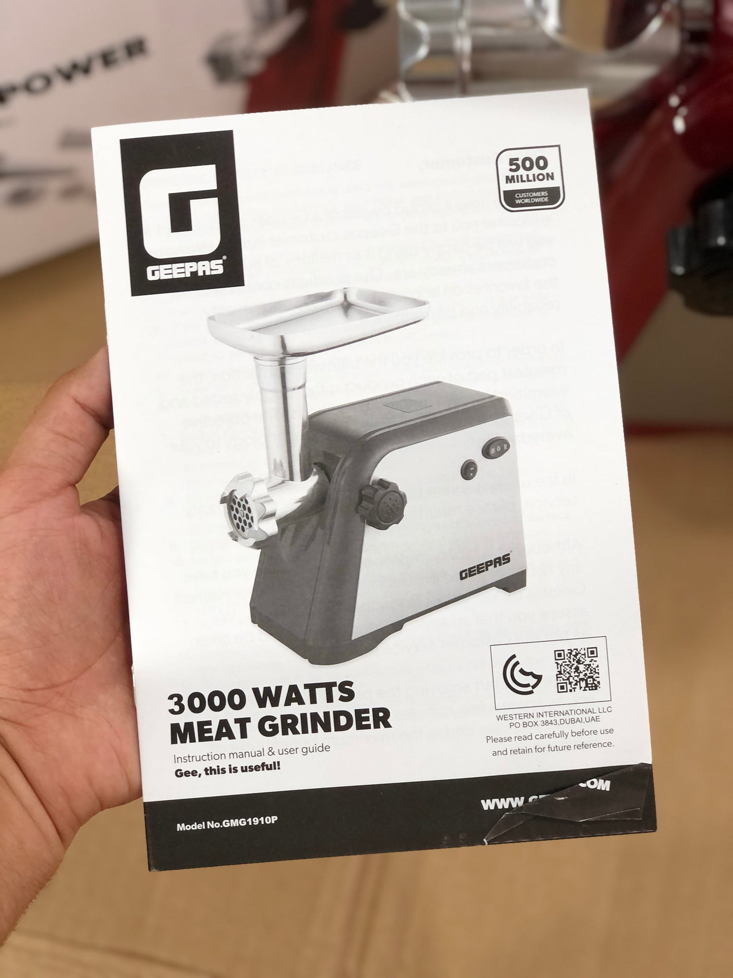 Geepas Meat grinder Gmg-1910