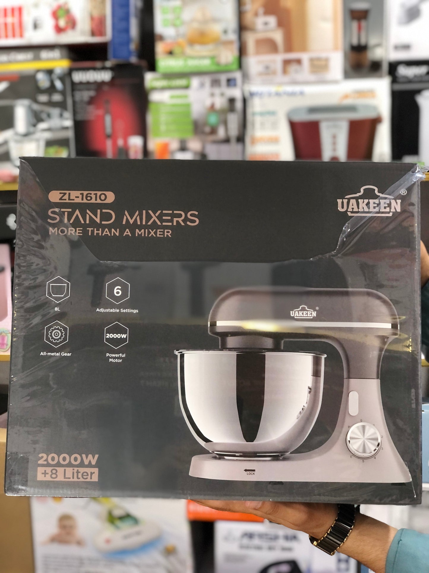 Uakeen 8L Stand Mixer ZL-1610