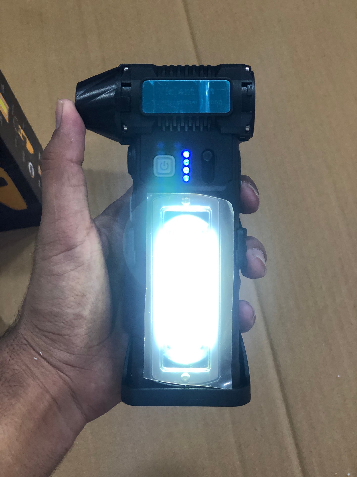 Turbo Jet Blower 5in 1 Fan Powerful Flashlight with Cuter
