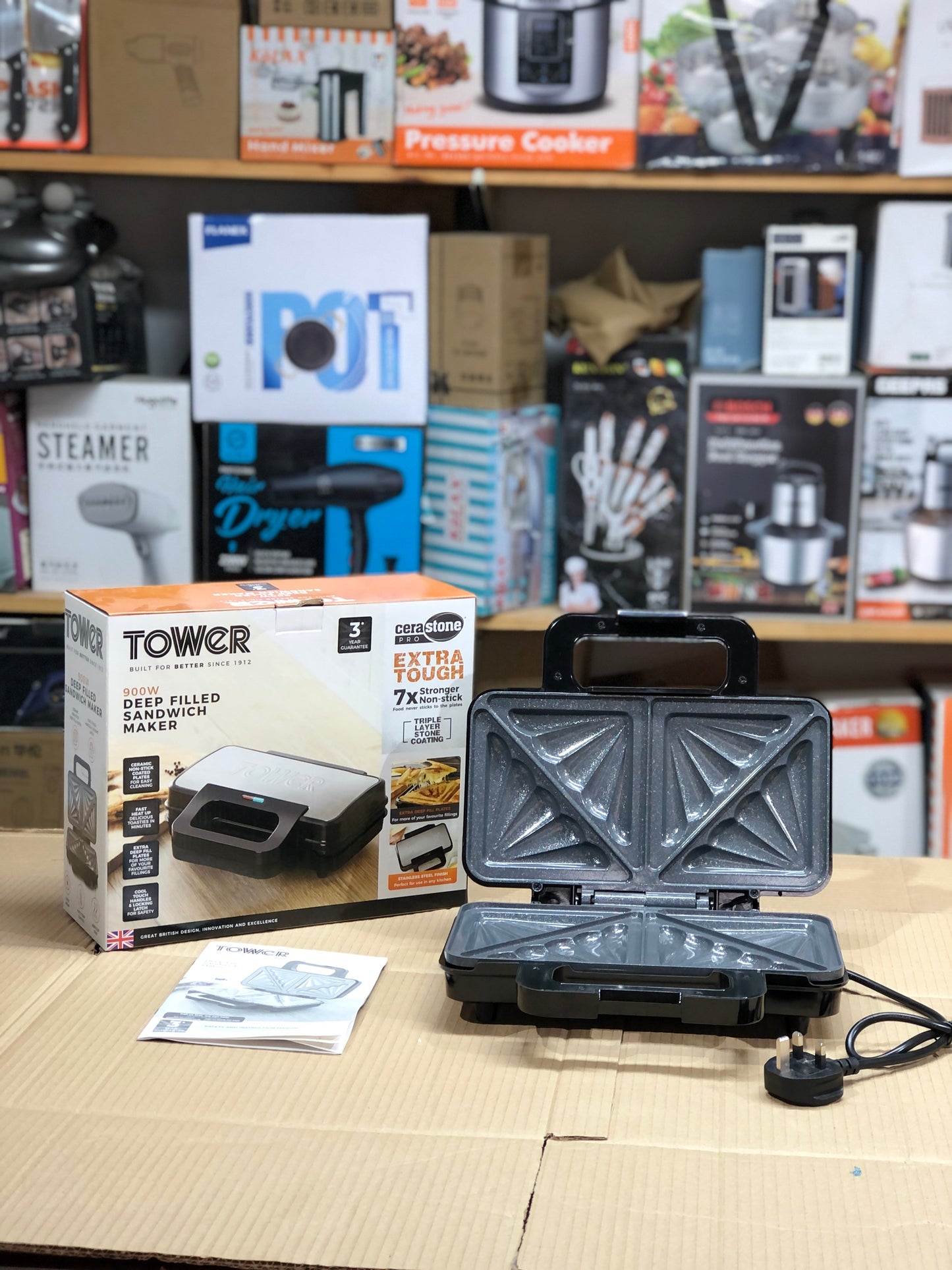 Tower Deep Filled Sandwich Maker