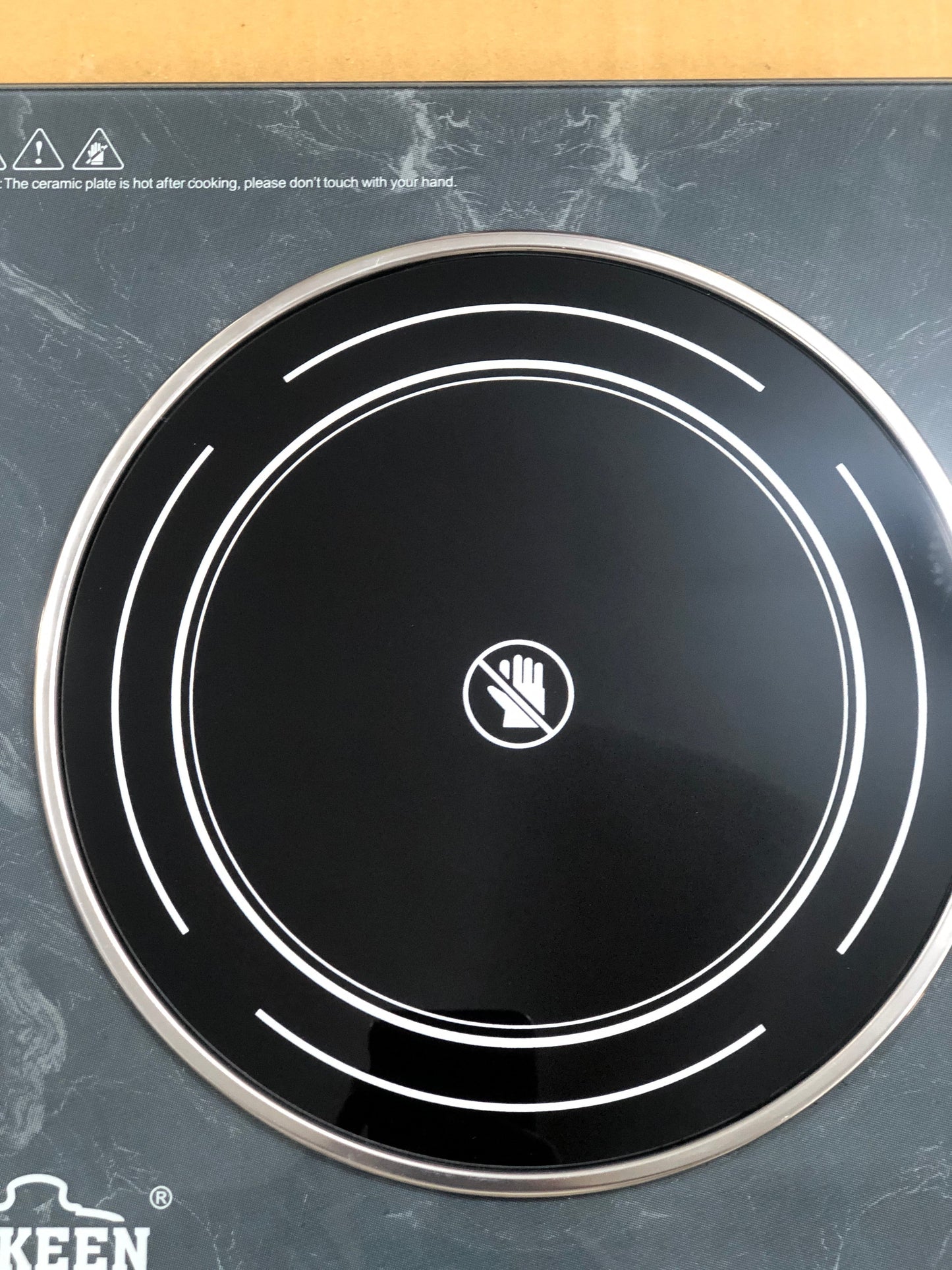 Uakeen Crystal Glass Hot plate ZL-2604