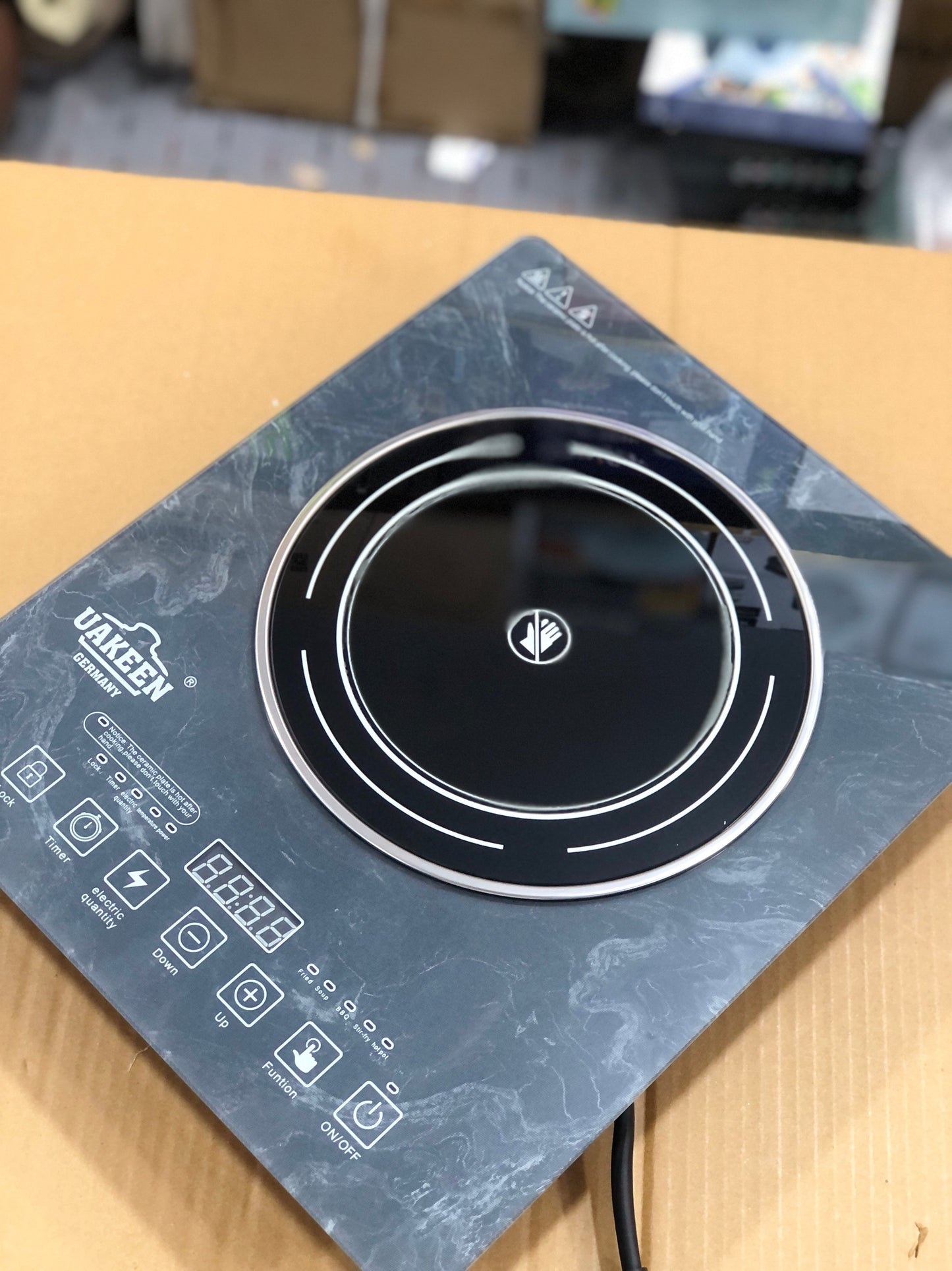 Uakeen Crystal Glass Hot plate ZL-2604