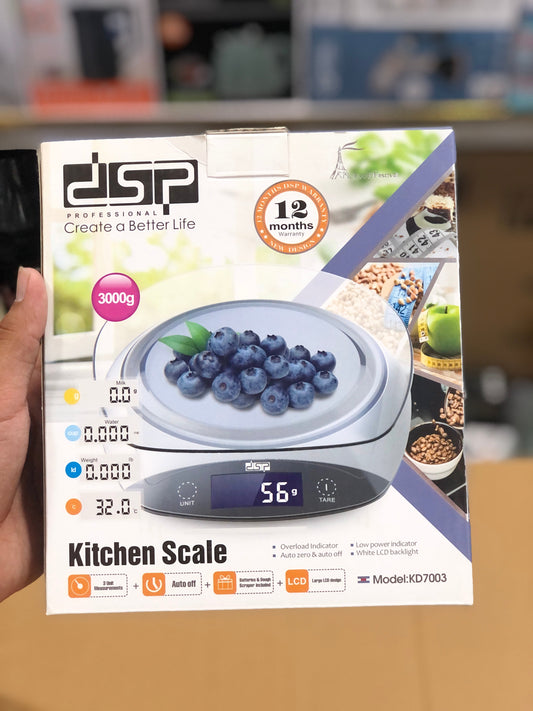DSP 3KG Kitchen Scale KD7003