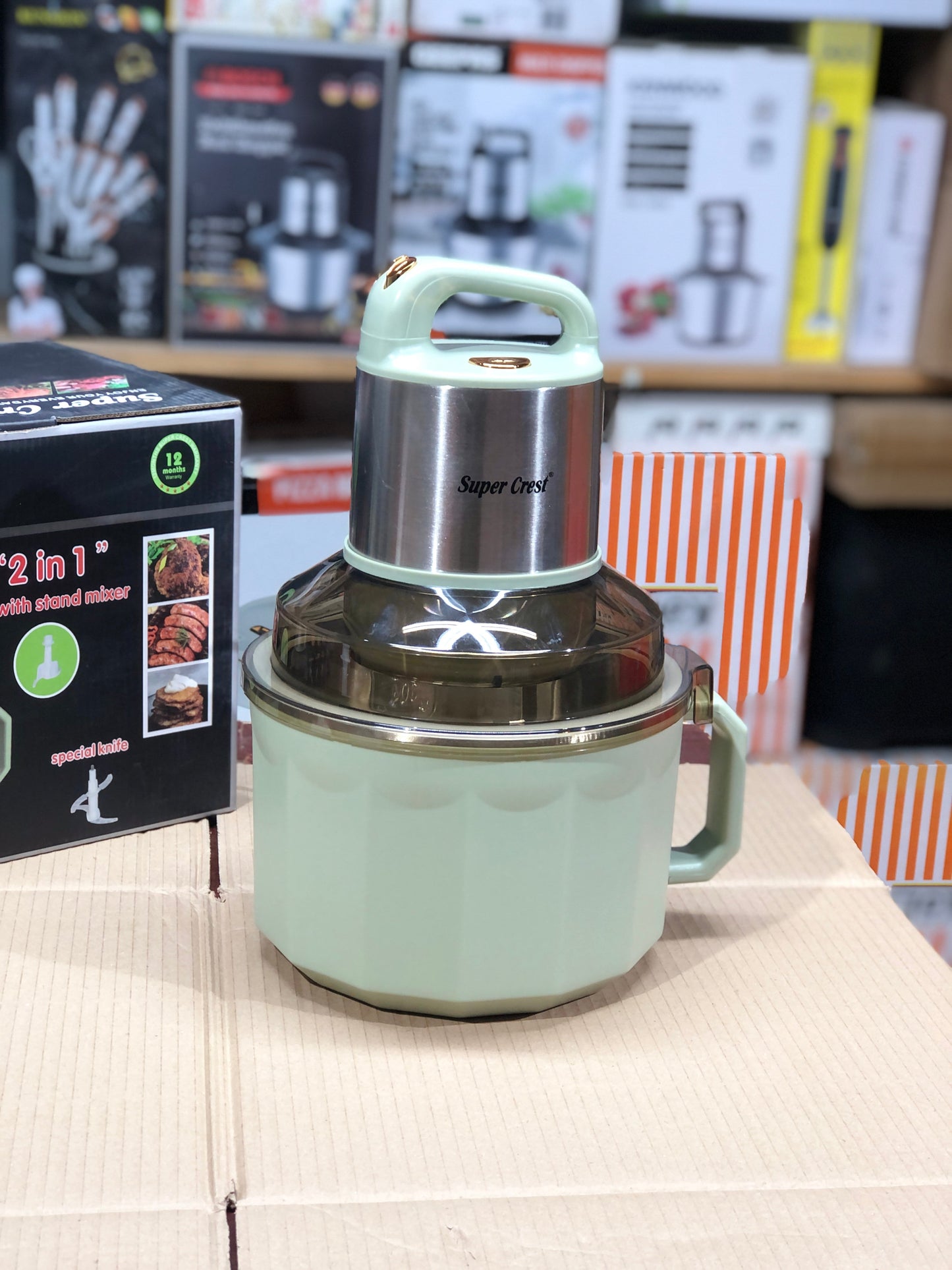Super Crest 2 in 1 Chopper & Stand Mixer SCT-2038
