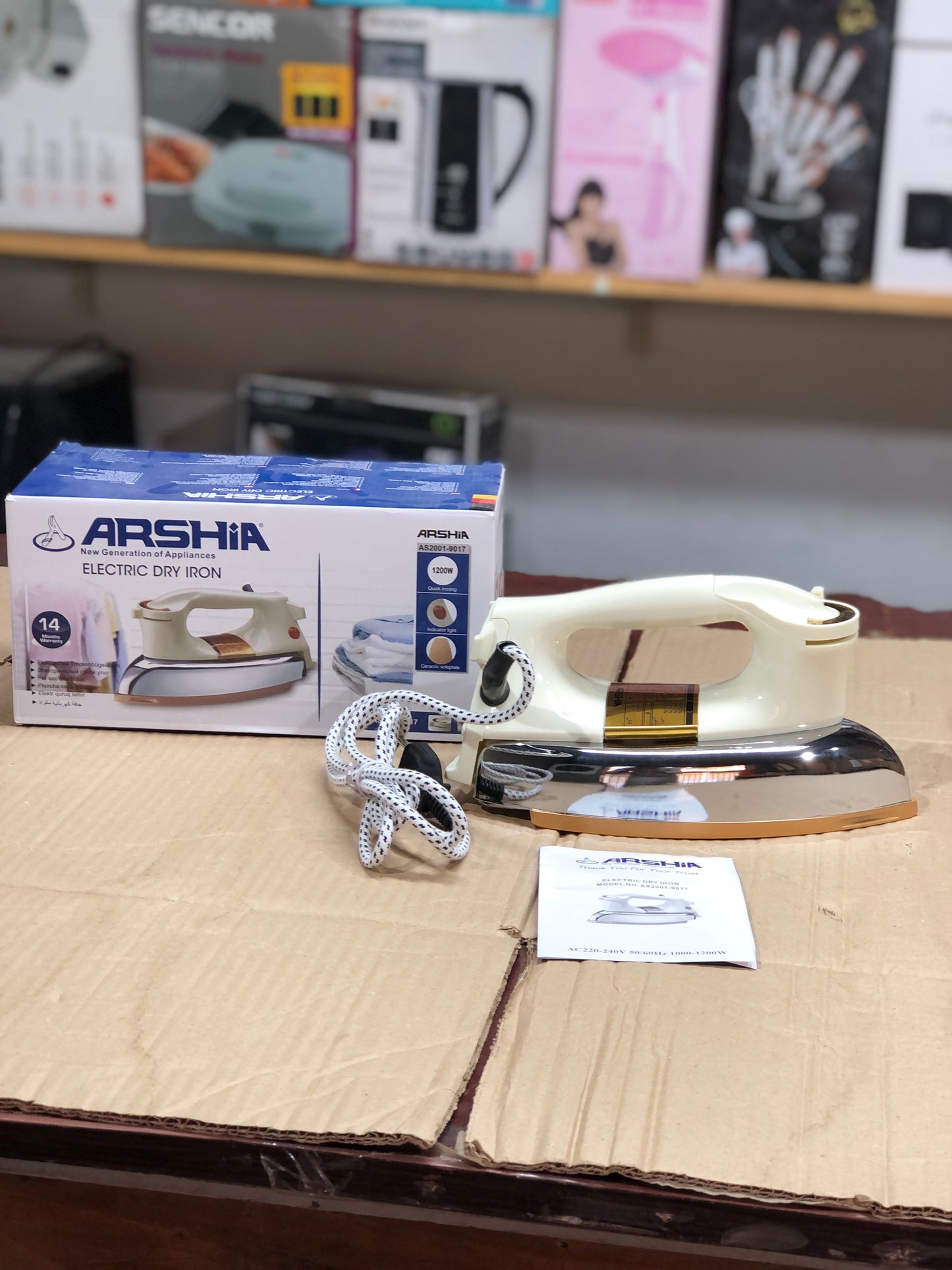 Imported Arshia Heavy Weight Arshia Dry Iron- 1000 to 1200 Watt