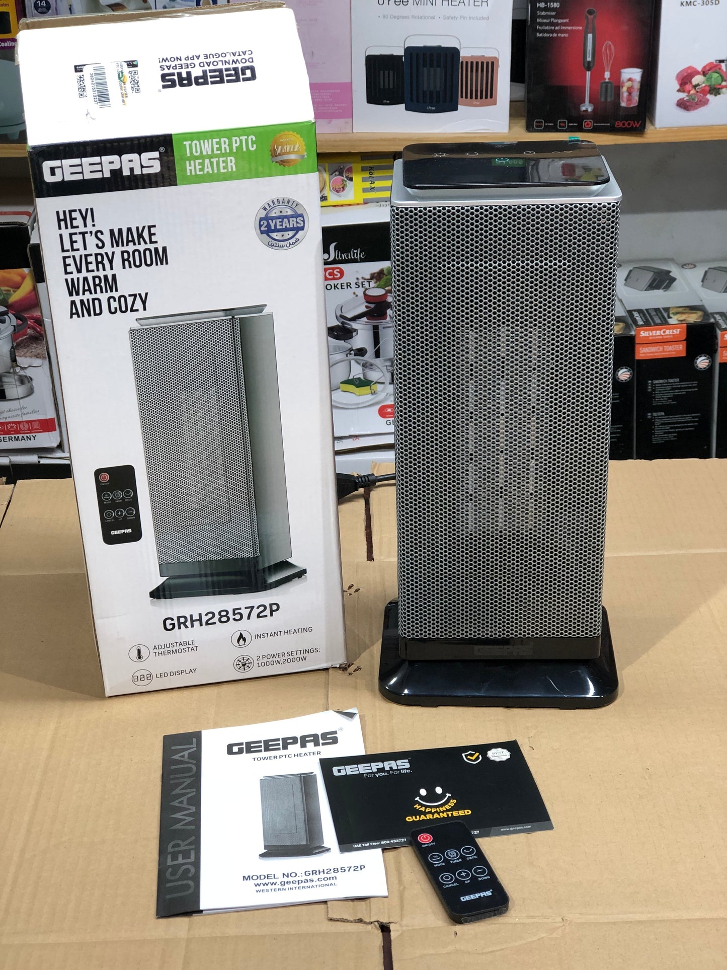 Geepas Tower PTC Heater 28572