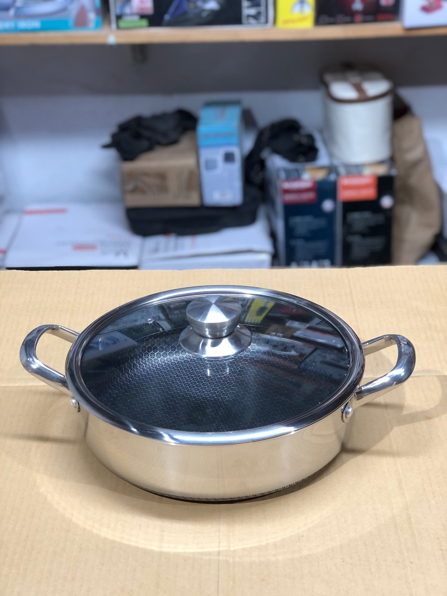 Imported Honey Comb Shallow Open Cookware Set