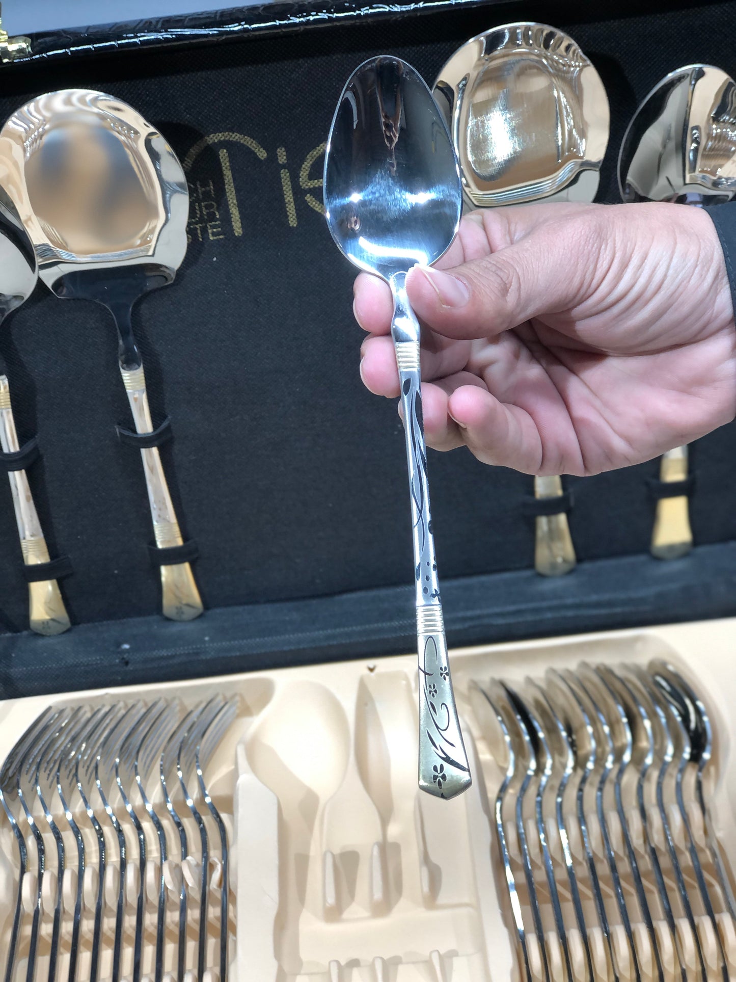 Tisa 53pcs 12 person Cutlery Set