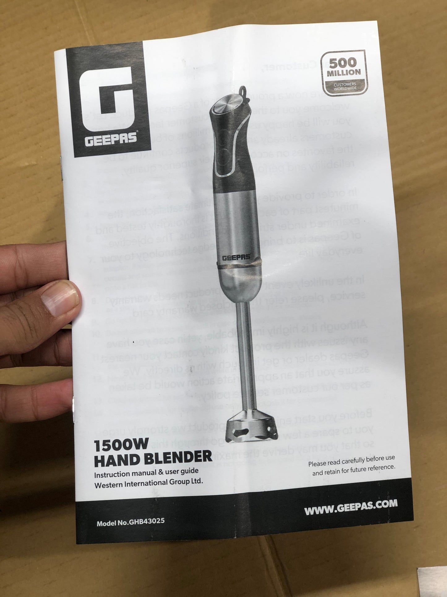 Geepas Single Blender GHB-43025