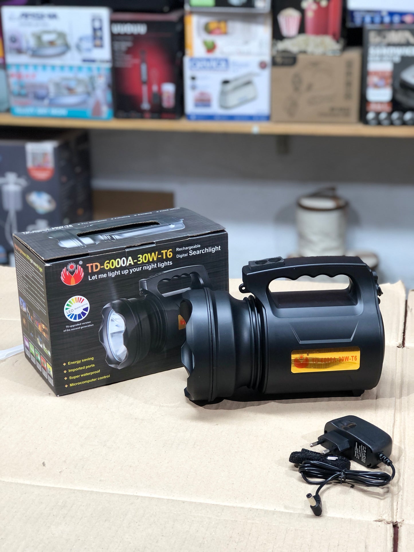 Benbo Rechargeable Digital Search Light Torch BB-6000A
