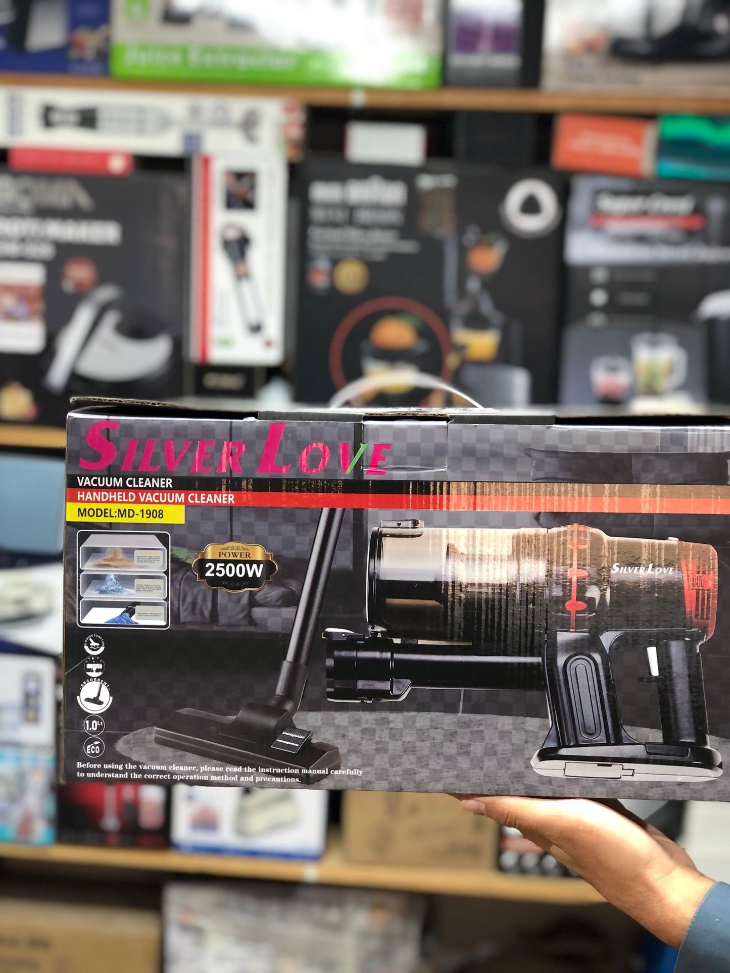 Silver Love Stick & Handheld Vacuum Cleaner 1908