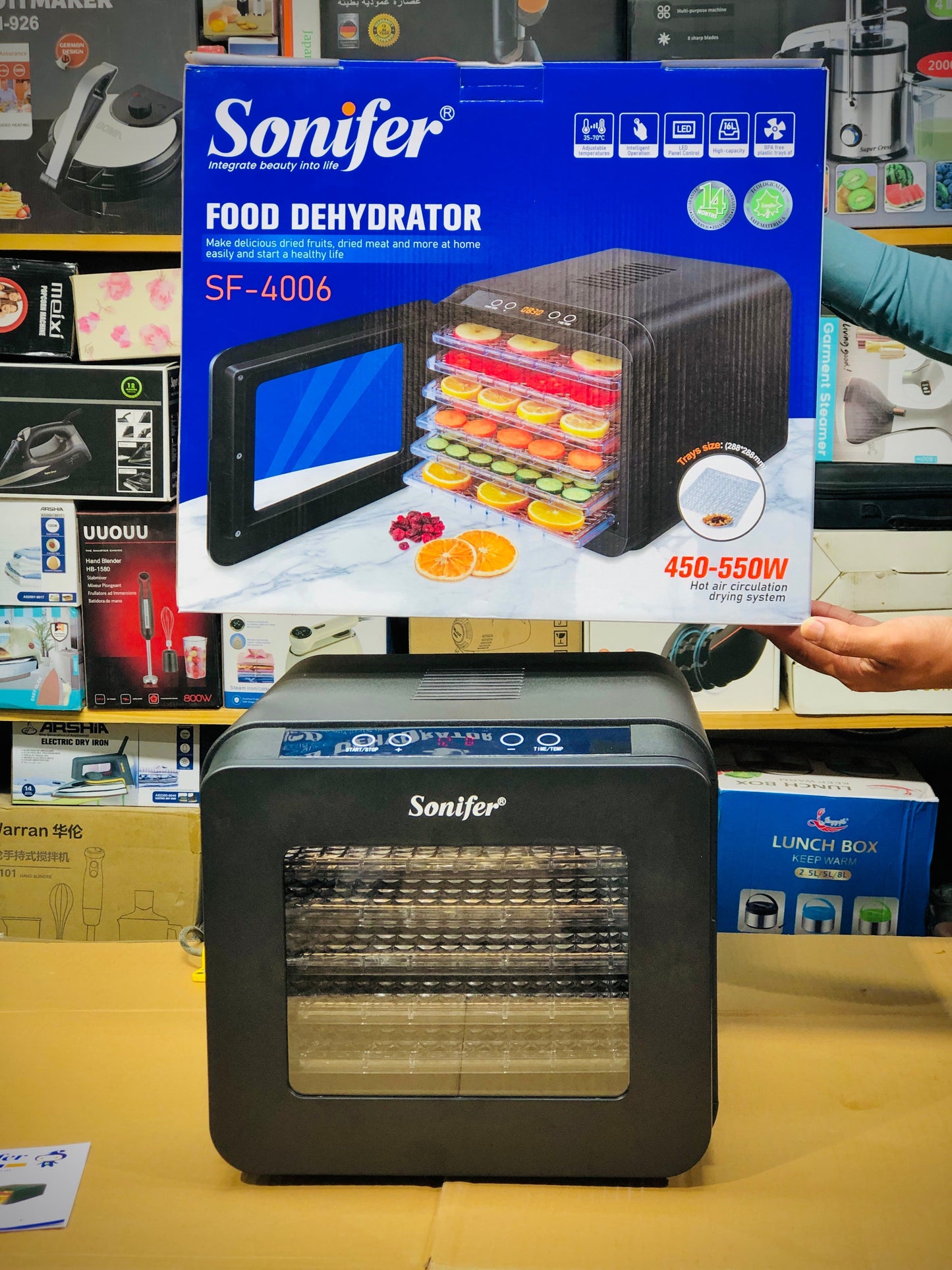 Sonifer 6 Tray Food Dehydrater